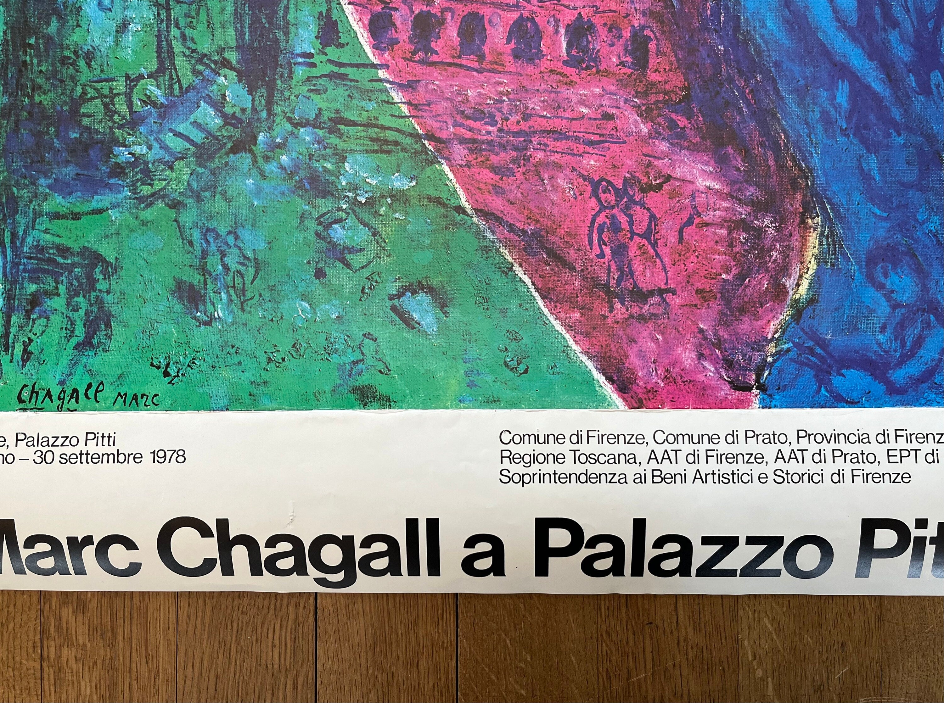 Marc Chagall originales Kunstplakat – 25.2"×39.2" (64×99.5cm)