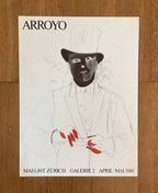 Eduardo Arroyo Original-Kunstplakat – 44 × 58,5 cm