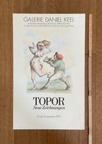 Roland Topor original art poster - 14.8"×23.6" (37.5×60cm)