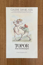 Roland Topor original art poster - 14.8"×23.6" (37.5×60cm)