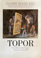 Roland Topor original art poster - 19.1"×26.8" (48.5×68cm)