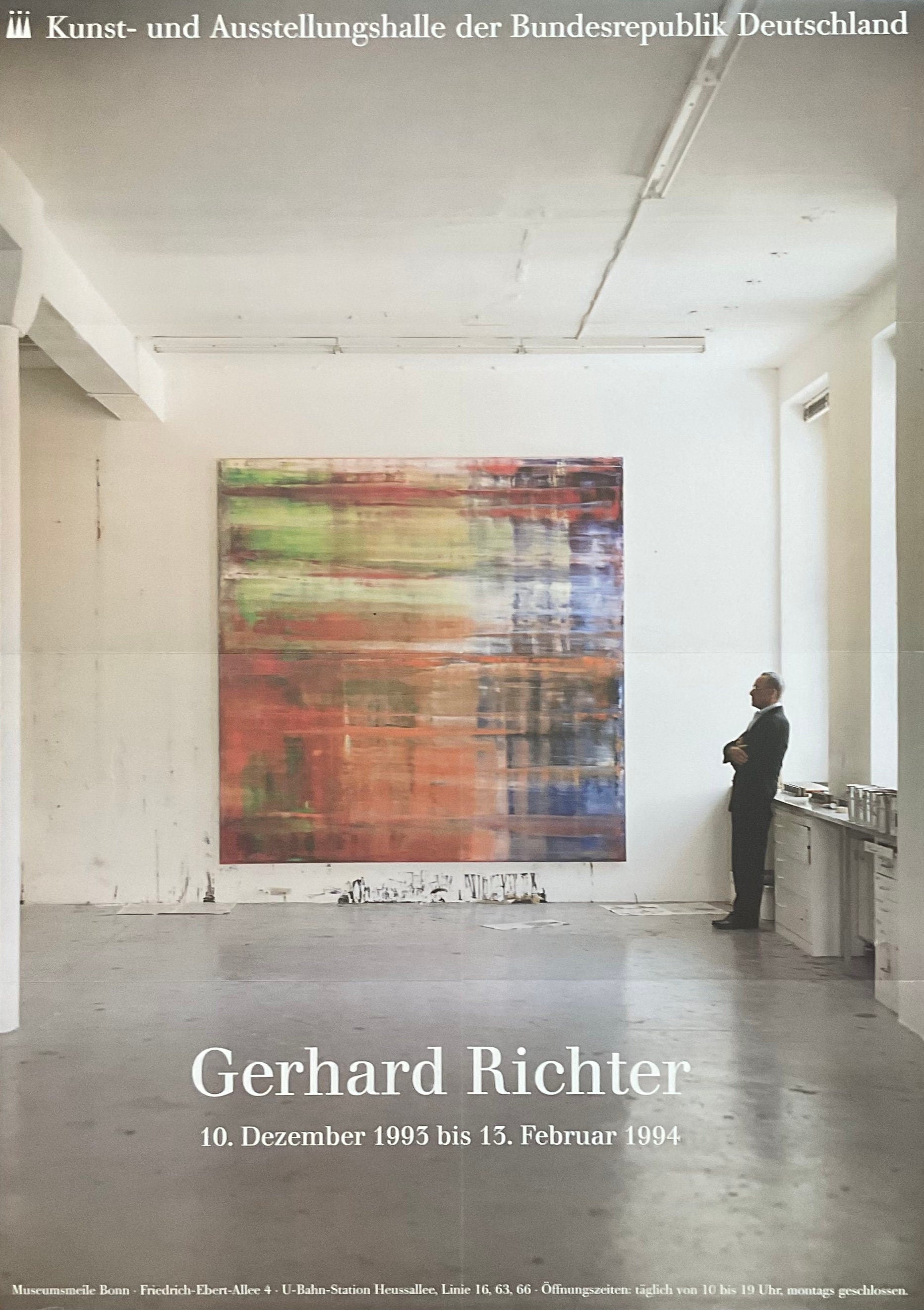 Gerhard Richter Original-Kunstplakat, gefaltet - 59,5×84 cm