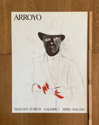 Eduardo Arroyo Original-Kunstplakat – 44 × 58,5 cm