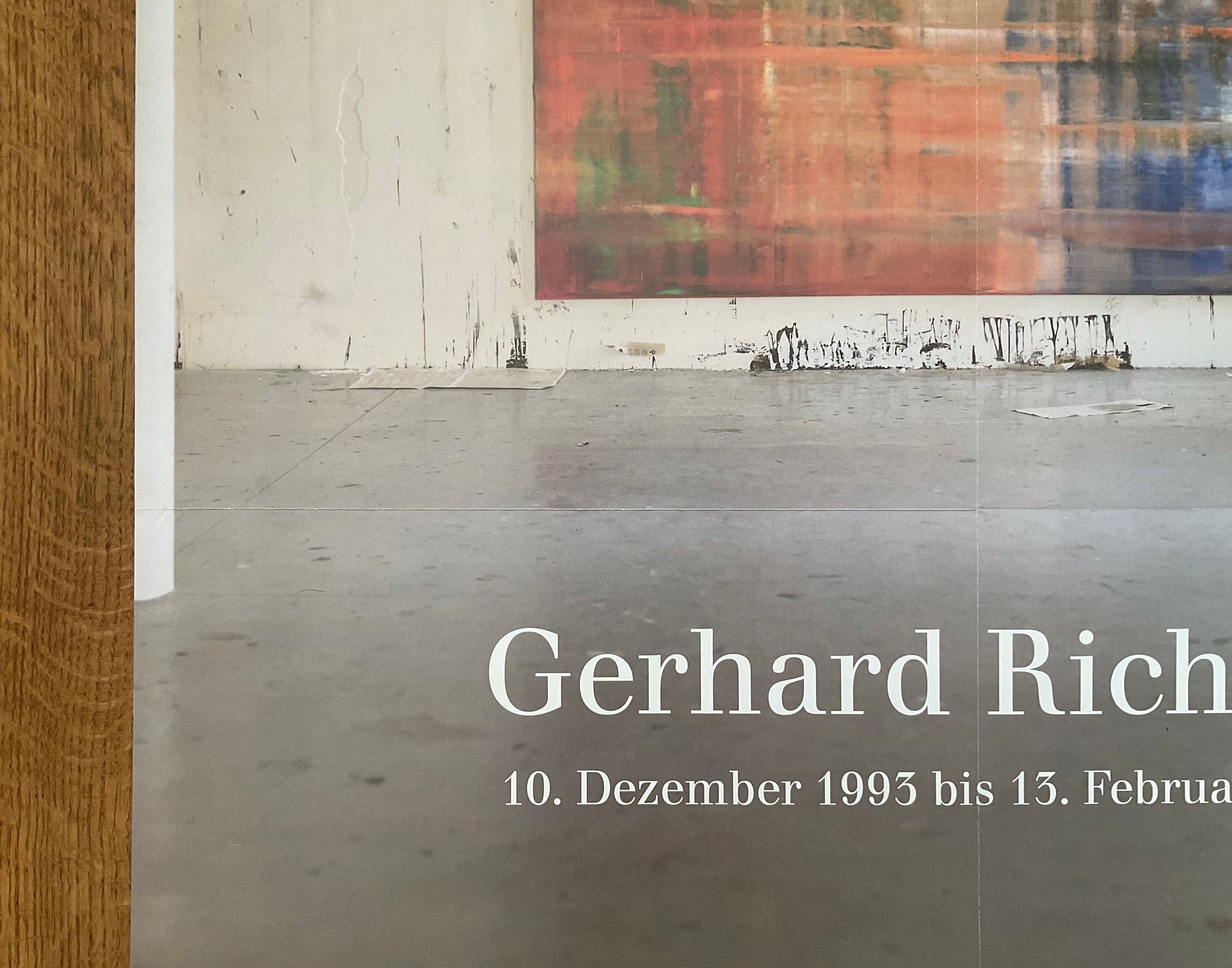 Gerhard Richter Original-Kunstplakat, gefaltet - 59,5×84 cm
