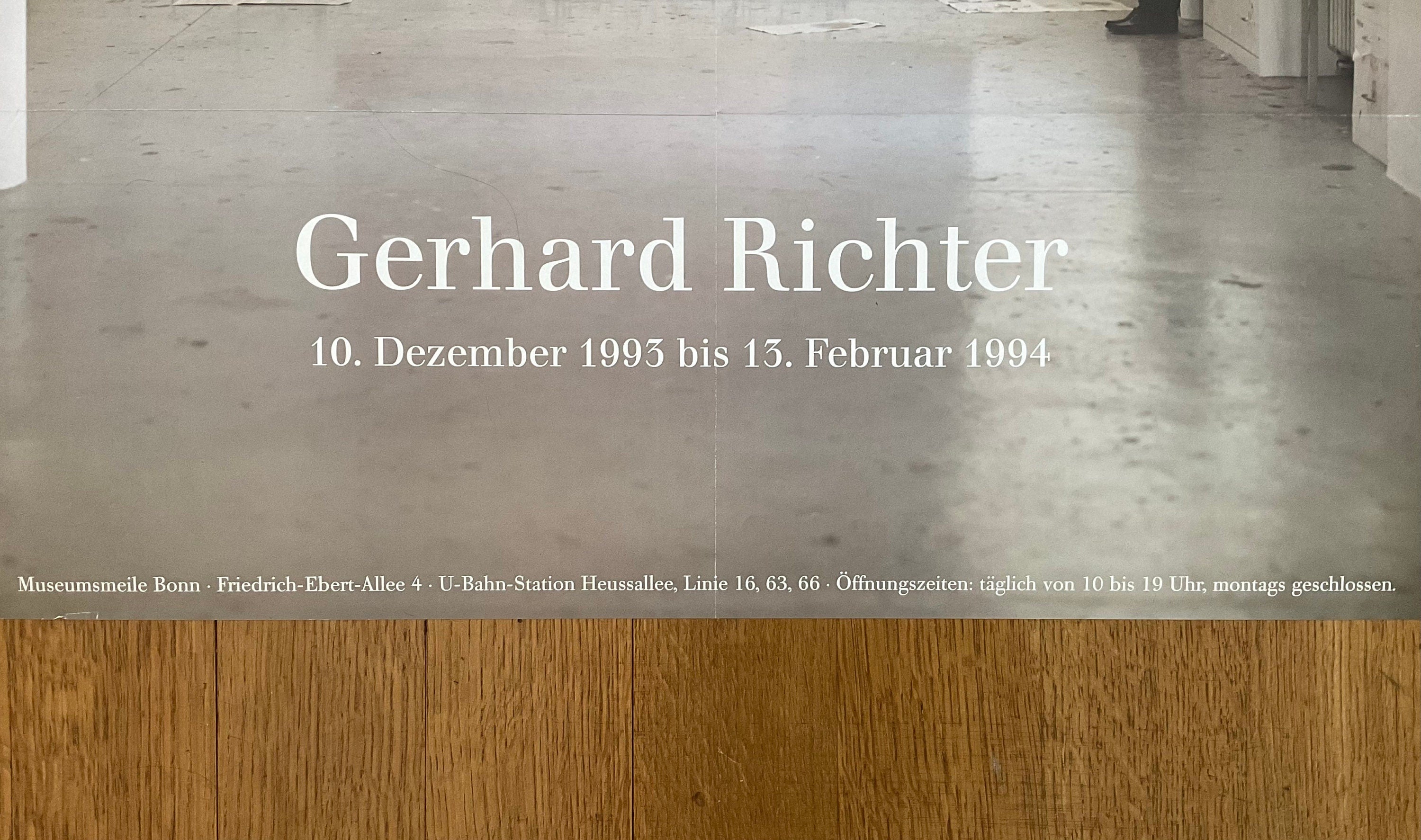 Gerhard Richter Original-Kunstplakat, gefaltet - 59,5×84 cm