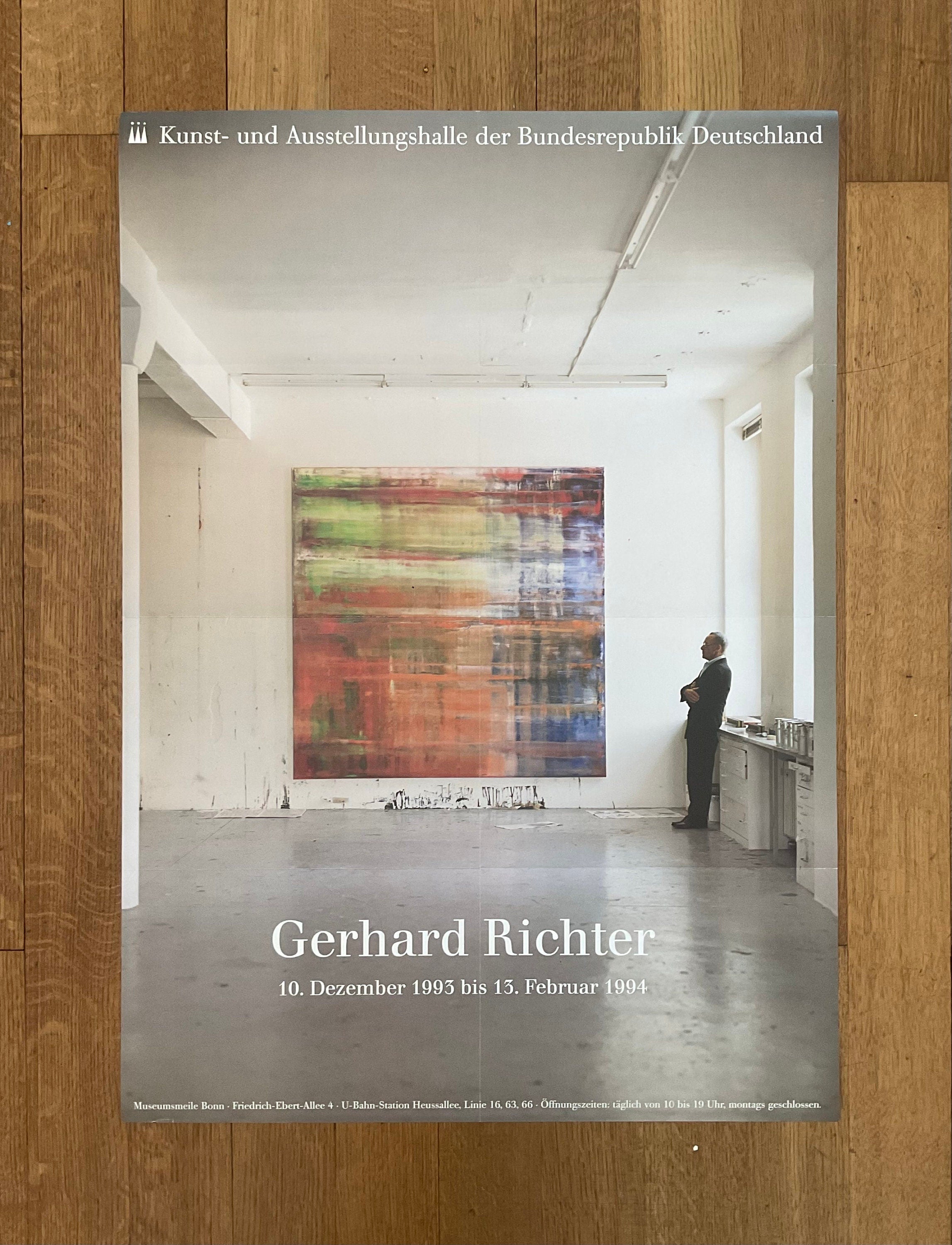 Gerhard Richter Original-Kunstplakat, gefaltet - 59,5×84 cm