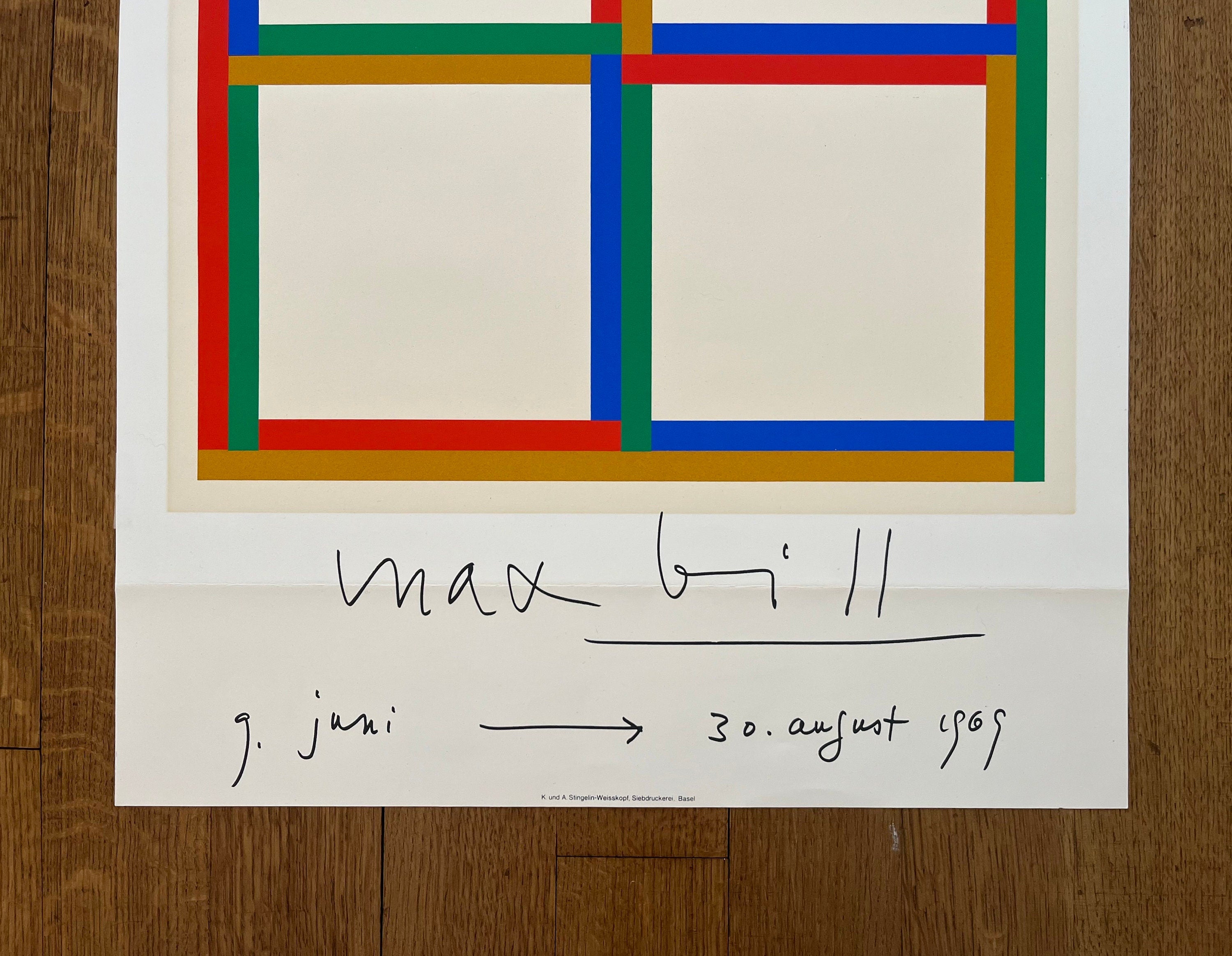 Max Bill originales Kunstplakat – 50×70 cm