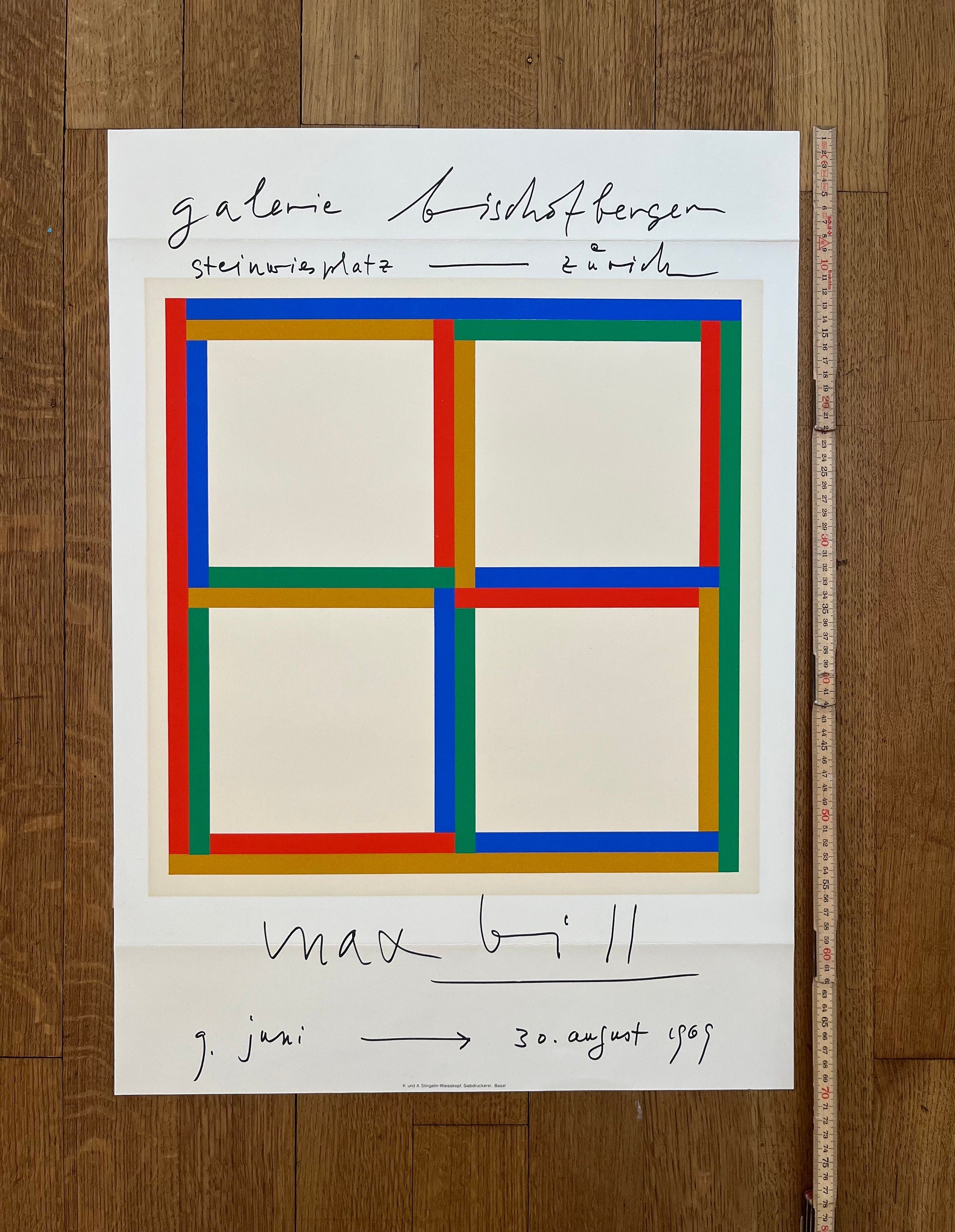 Max Bill originales Kunstplakat – 50×70 cm