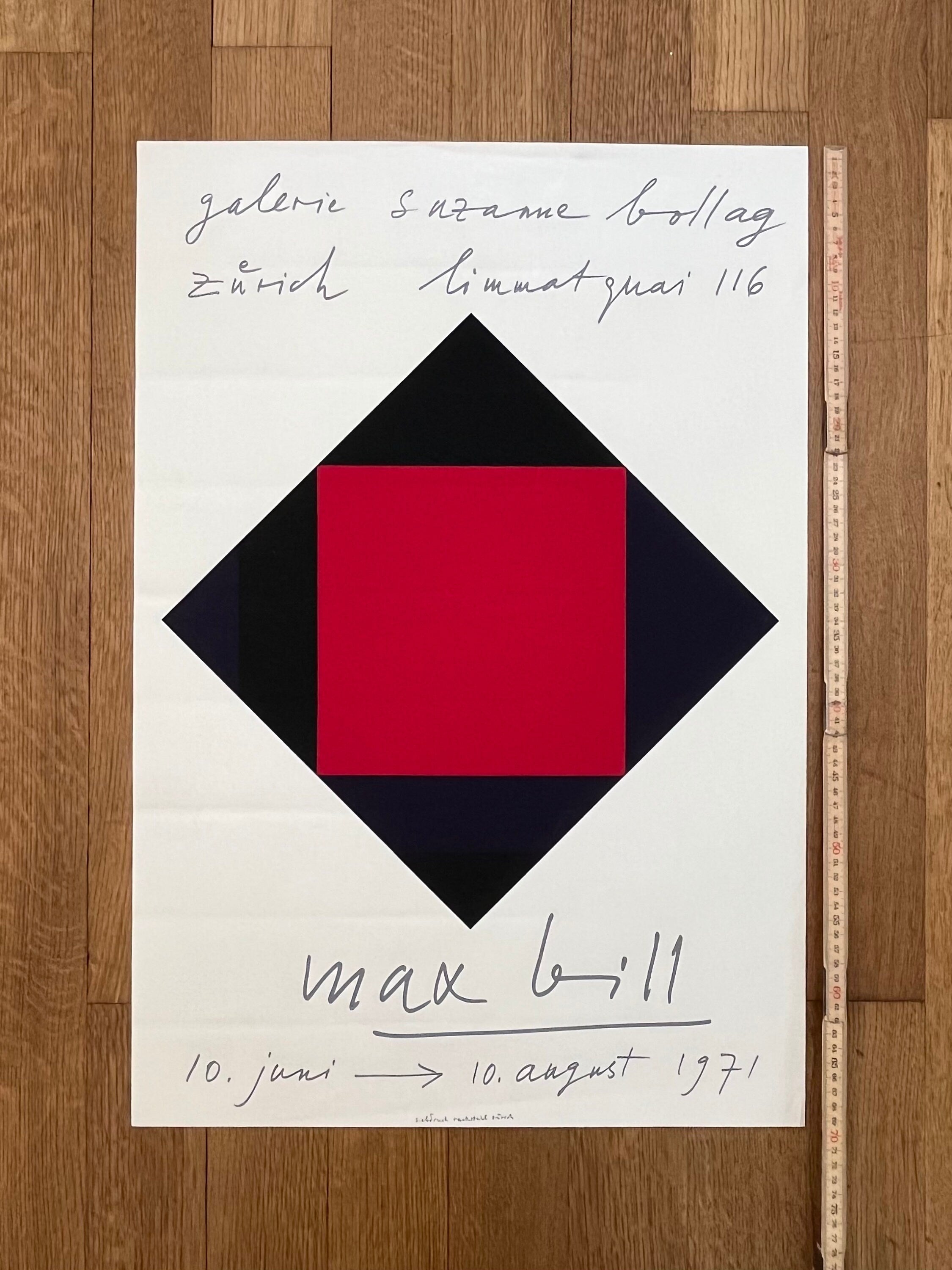 Max Bill originales Kunstplakat – 48×70 cm