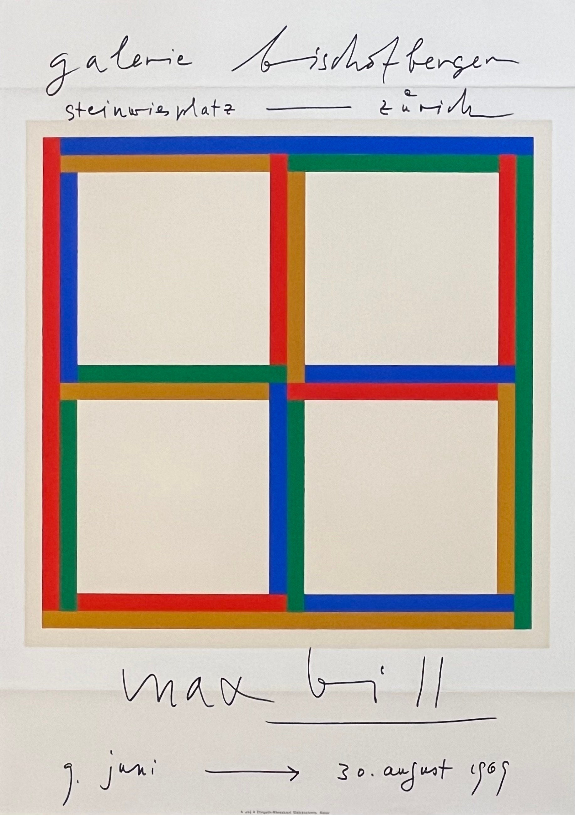 Max Bill originales Kunstplakat – 50×70 cm