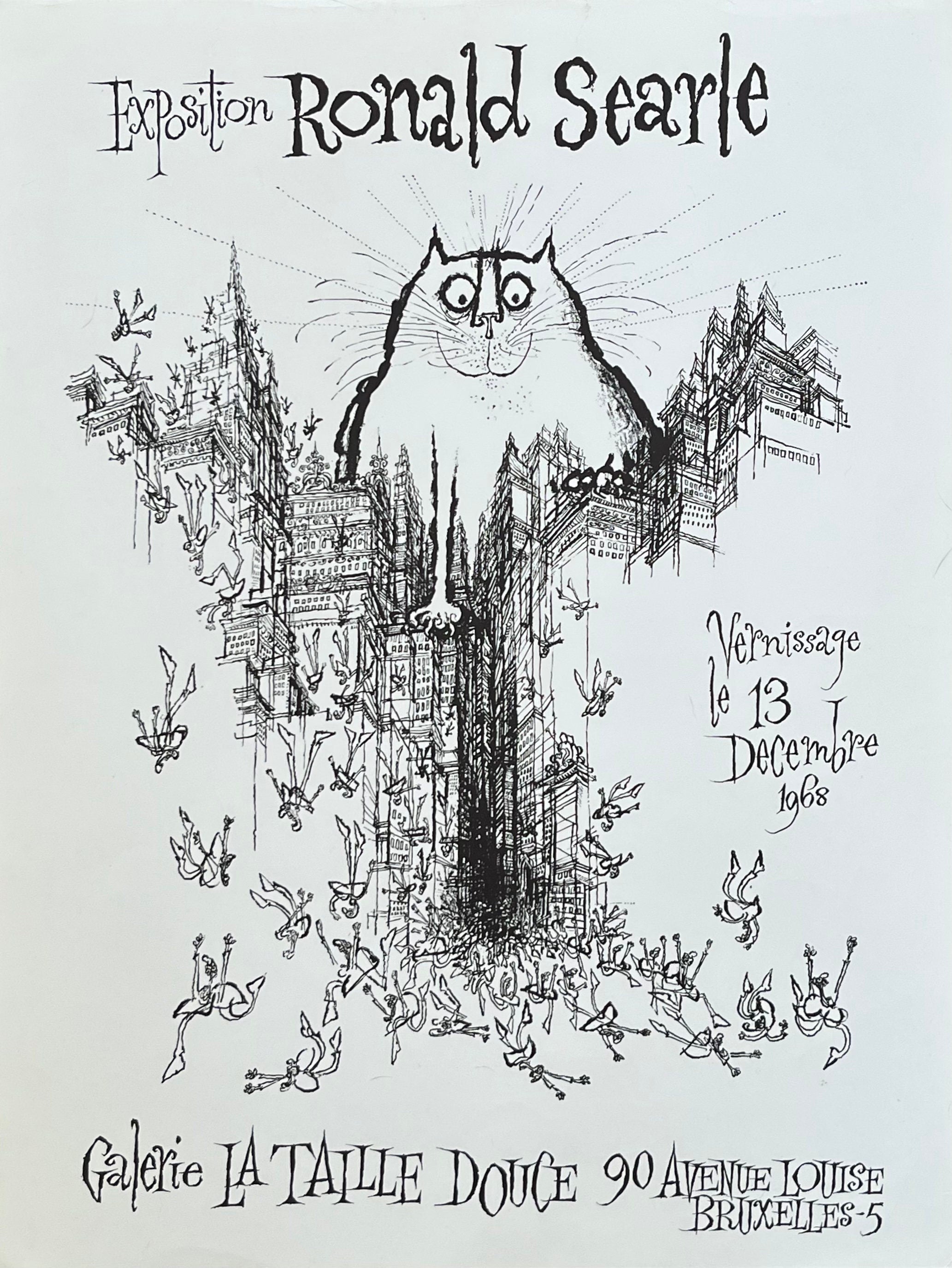 Ronald Searle Original-Kunstplakat – 50×66 cm