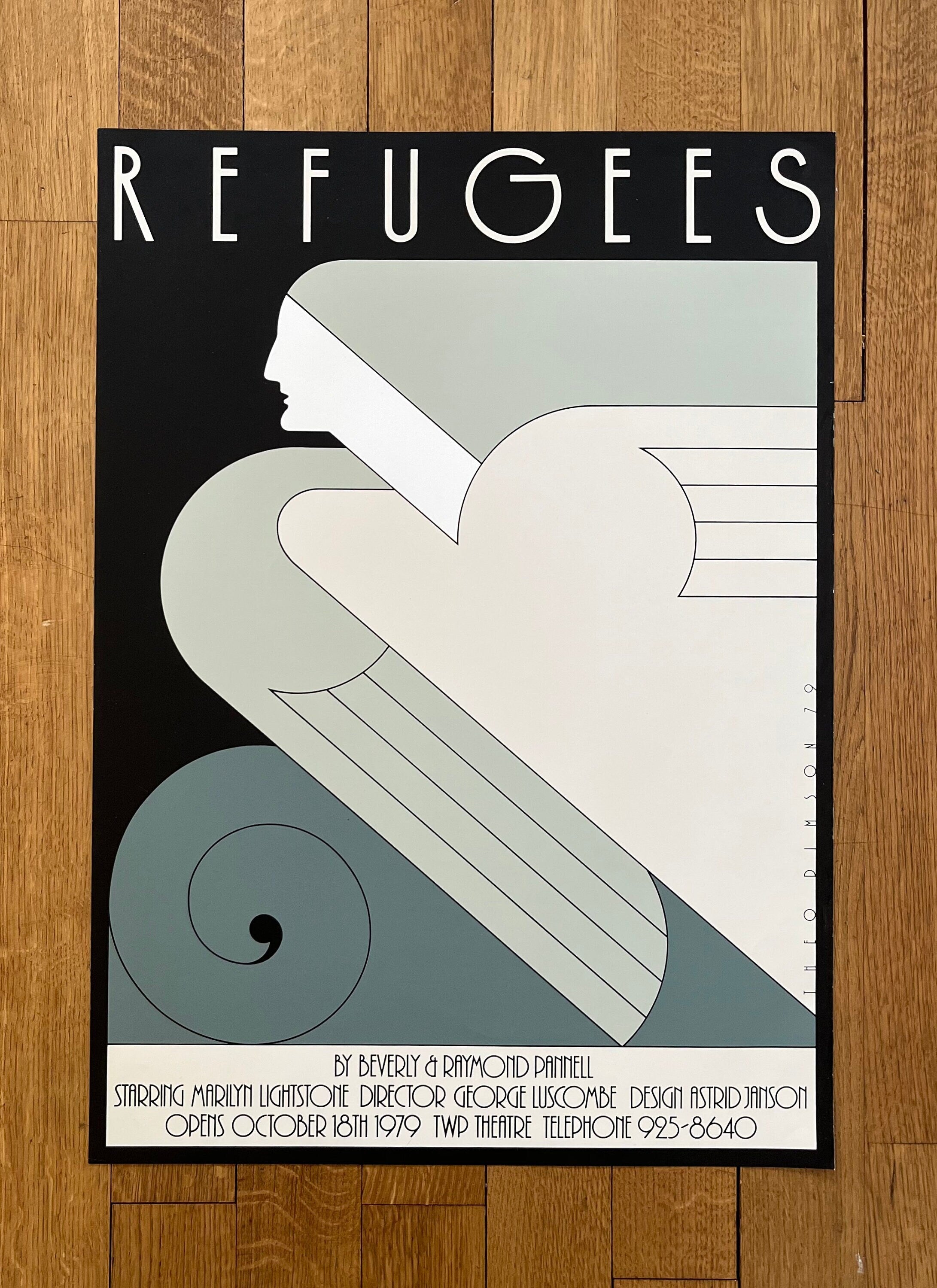 Theo Dimson Refugees Original-Kunstplakat - 20,1"×28,0" (51×71cm)