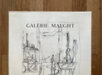 Alberto Giacometti original art poster - 19.7"×26.4" (50×67cm)