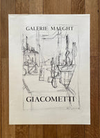 Alberto Giacometti original art poster - 19.7"×26.4" (50×67cm)
