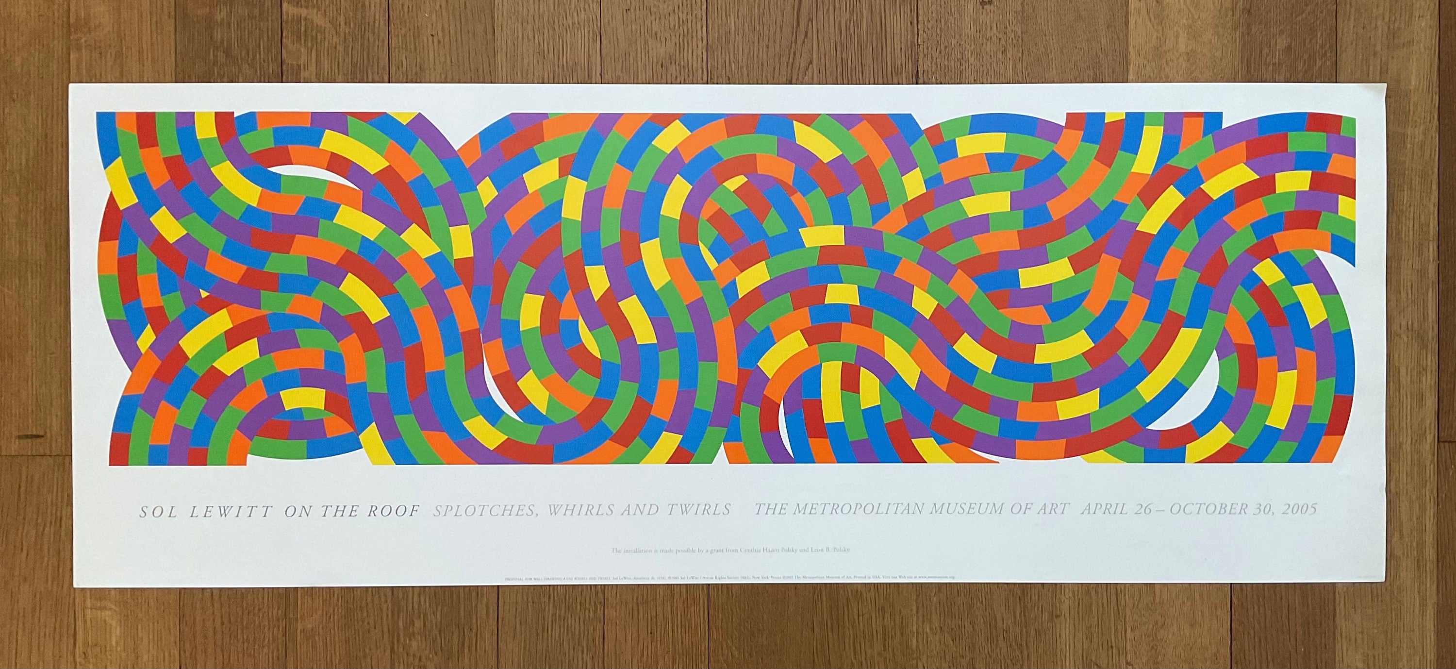 Sol Lewitt Original-Ausstellungsplakat – 41.9"×15.9" (106.5×40.5cm)