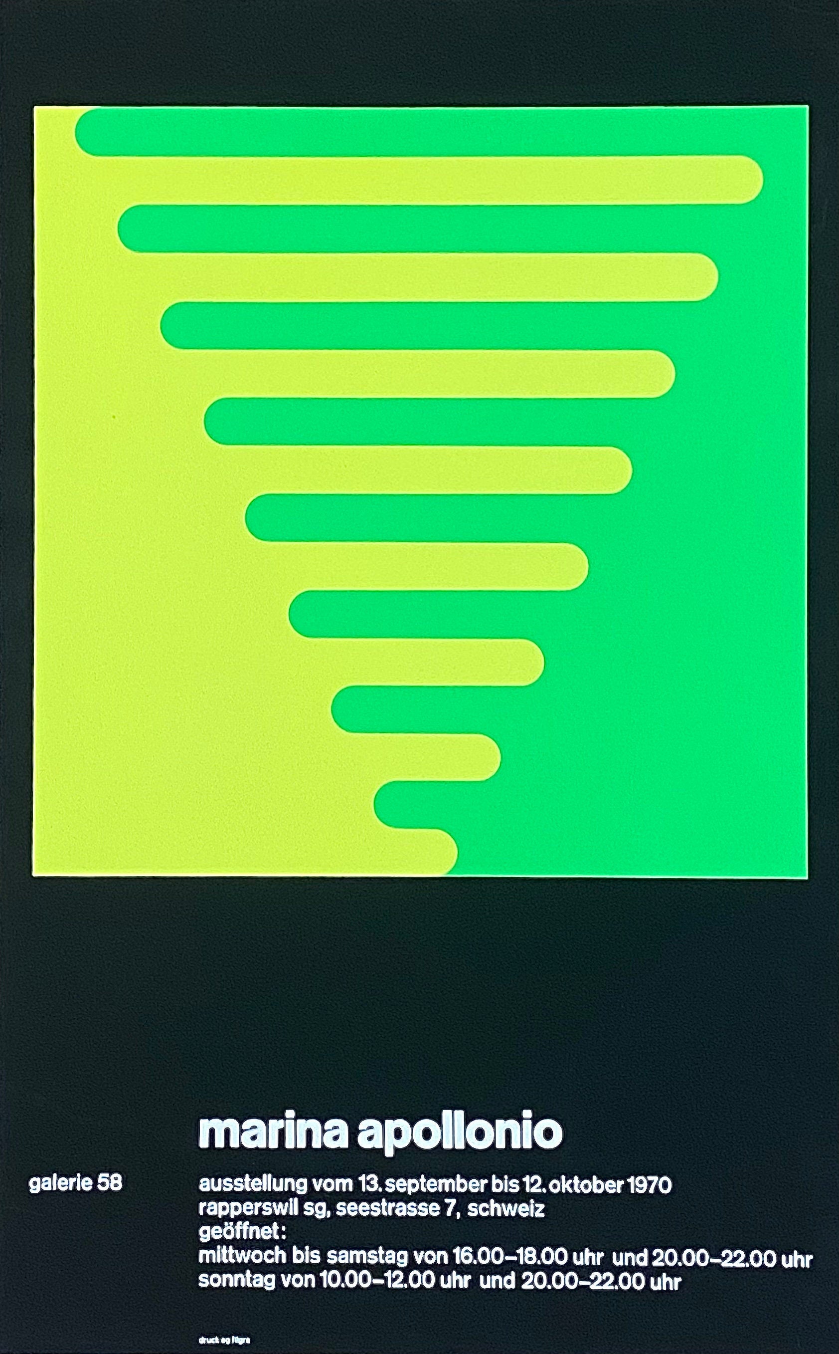 Marina Apollonio Original-Kunstposter – 45 × 72 cm (17,7 × 28,3 Zoll)