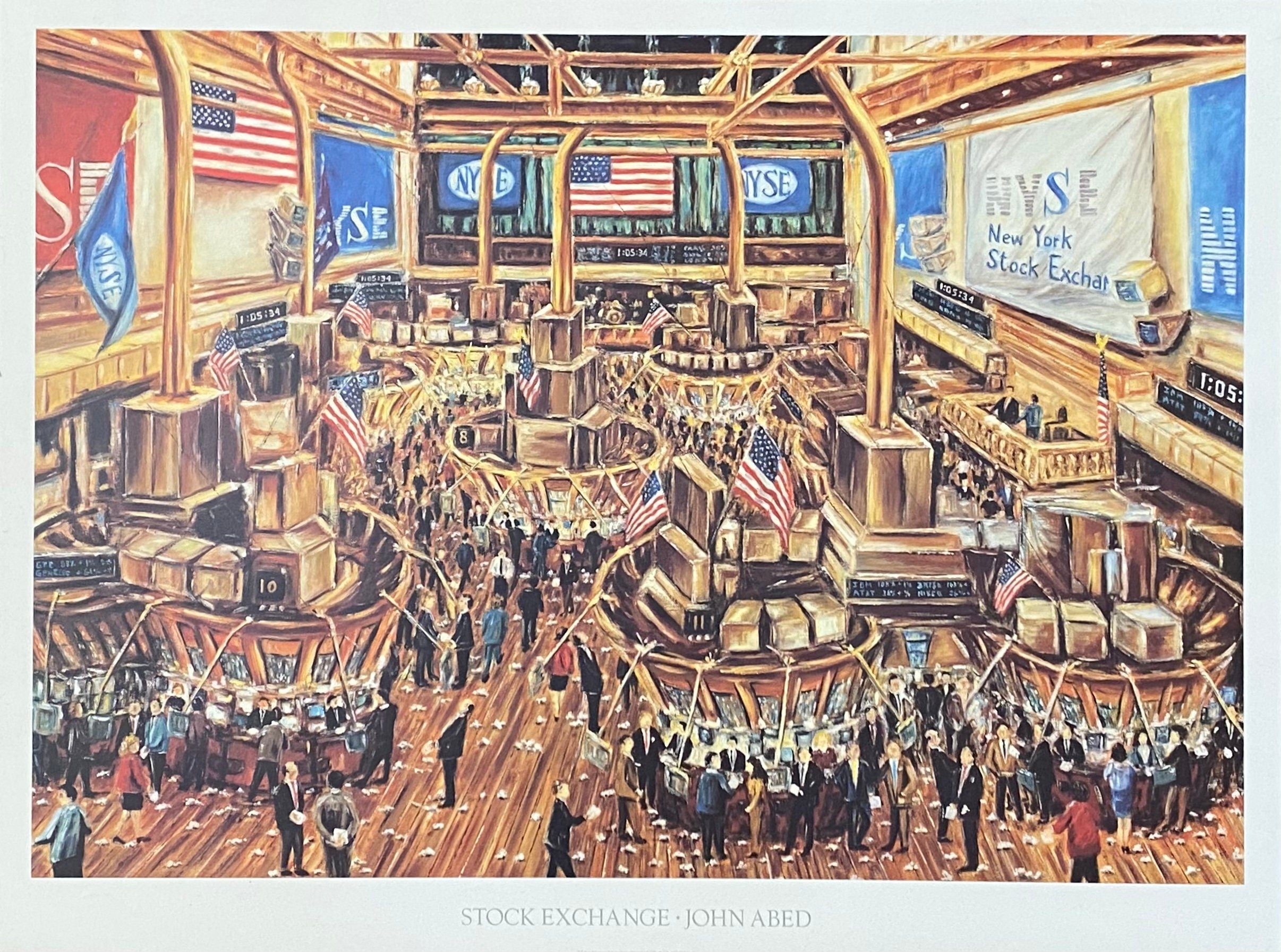 New York Stock Exchange Original Kunstposter - 32.1"×24.0" (81.5×61cm)
