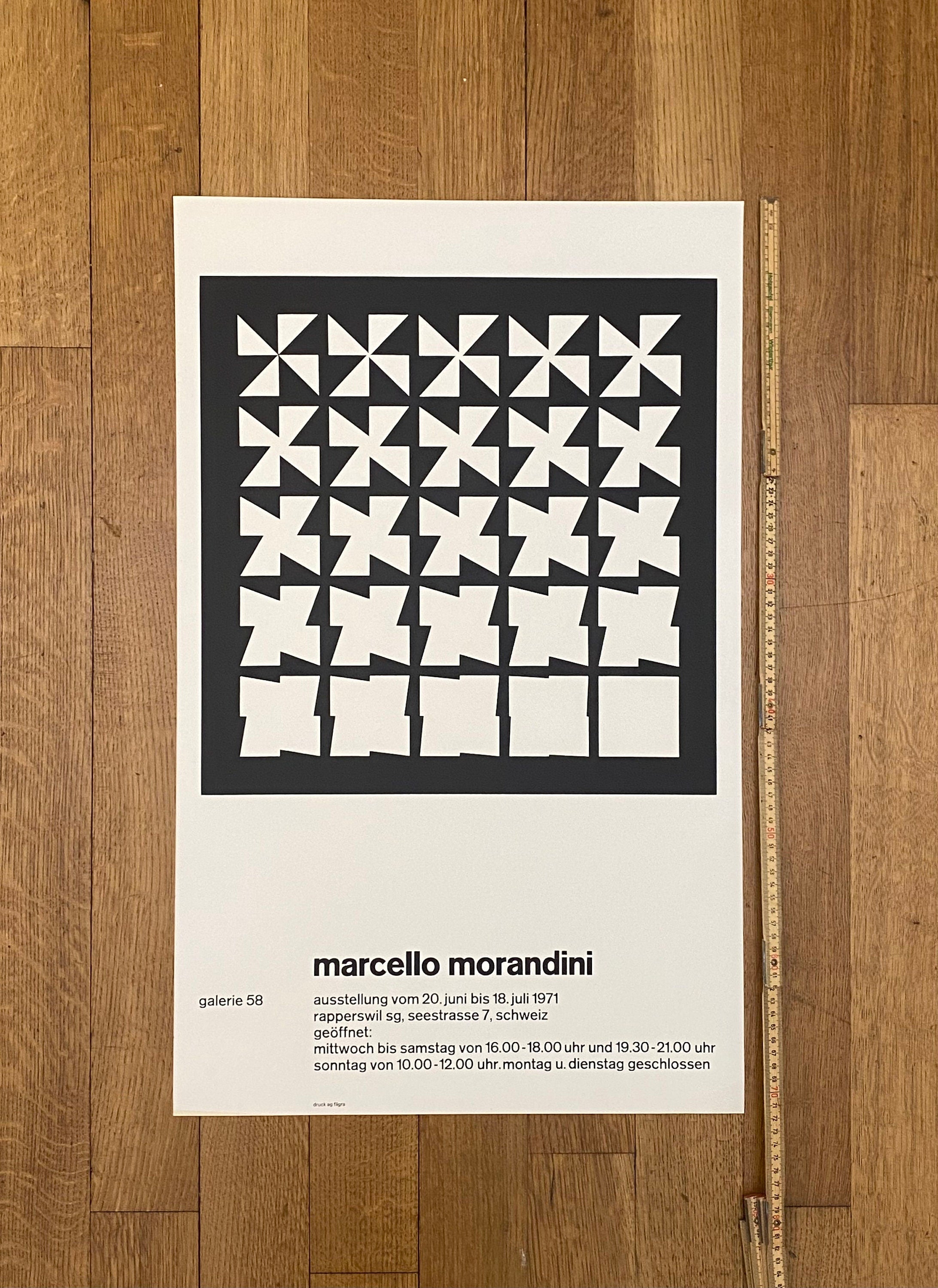 Marcello Morandini Original Kunstplakat – 45 × 72 cm