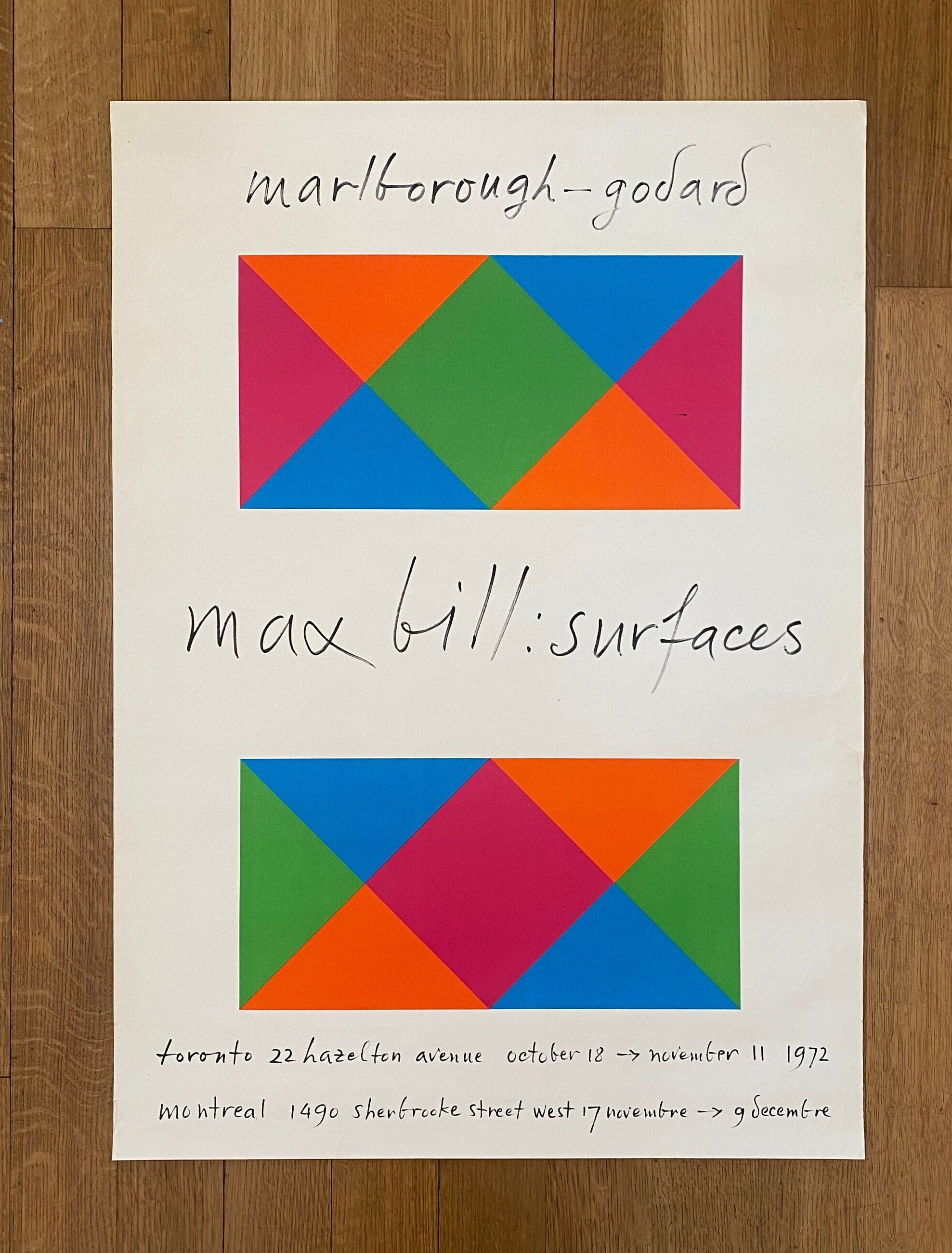 Max Bill Original-Kunstplakat – 60 × 83,5 cm