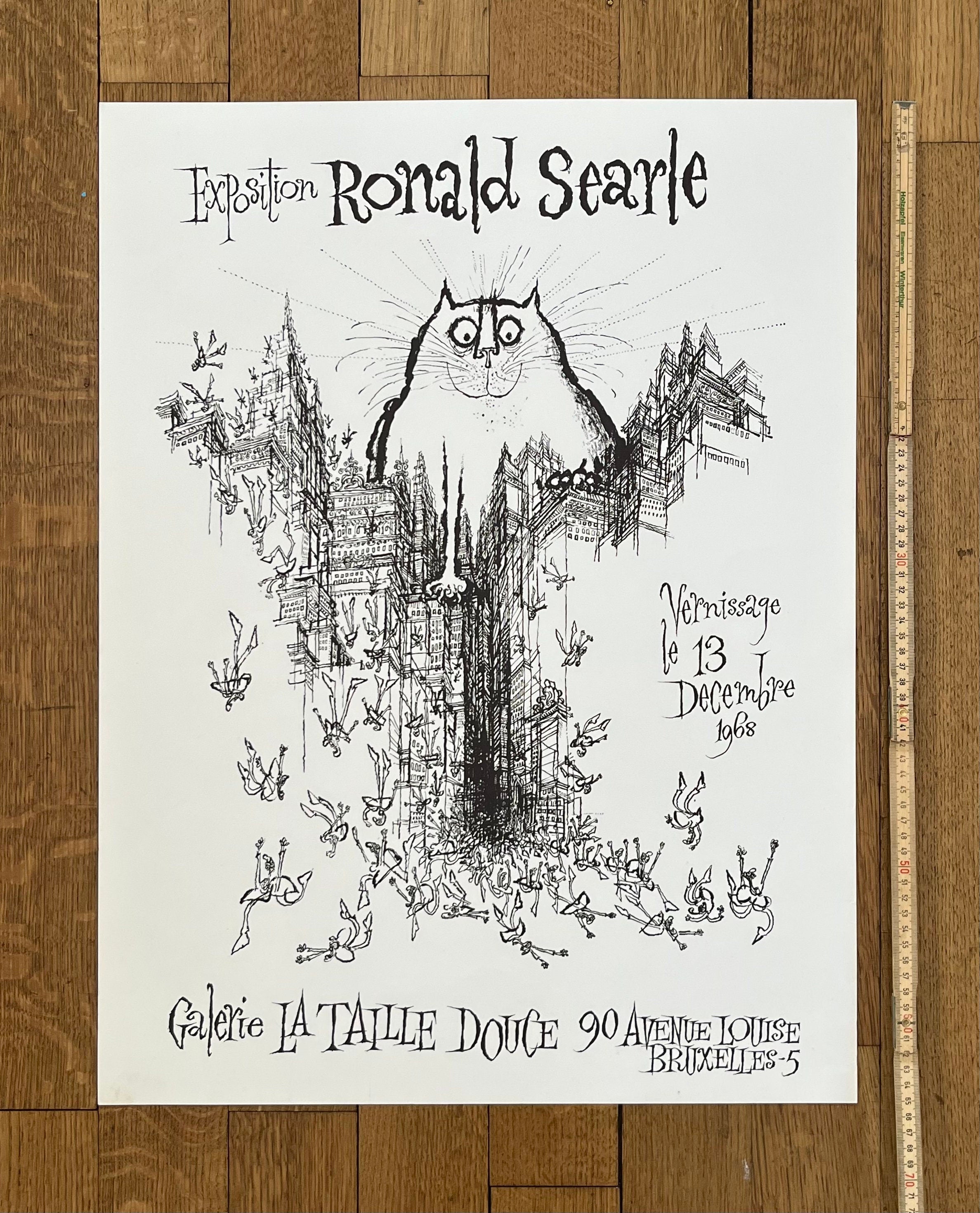 Ronald Searle Original-Kunstplakat – 50×66 cm