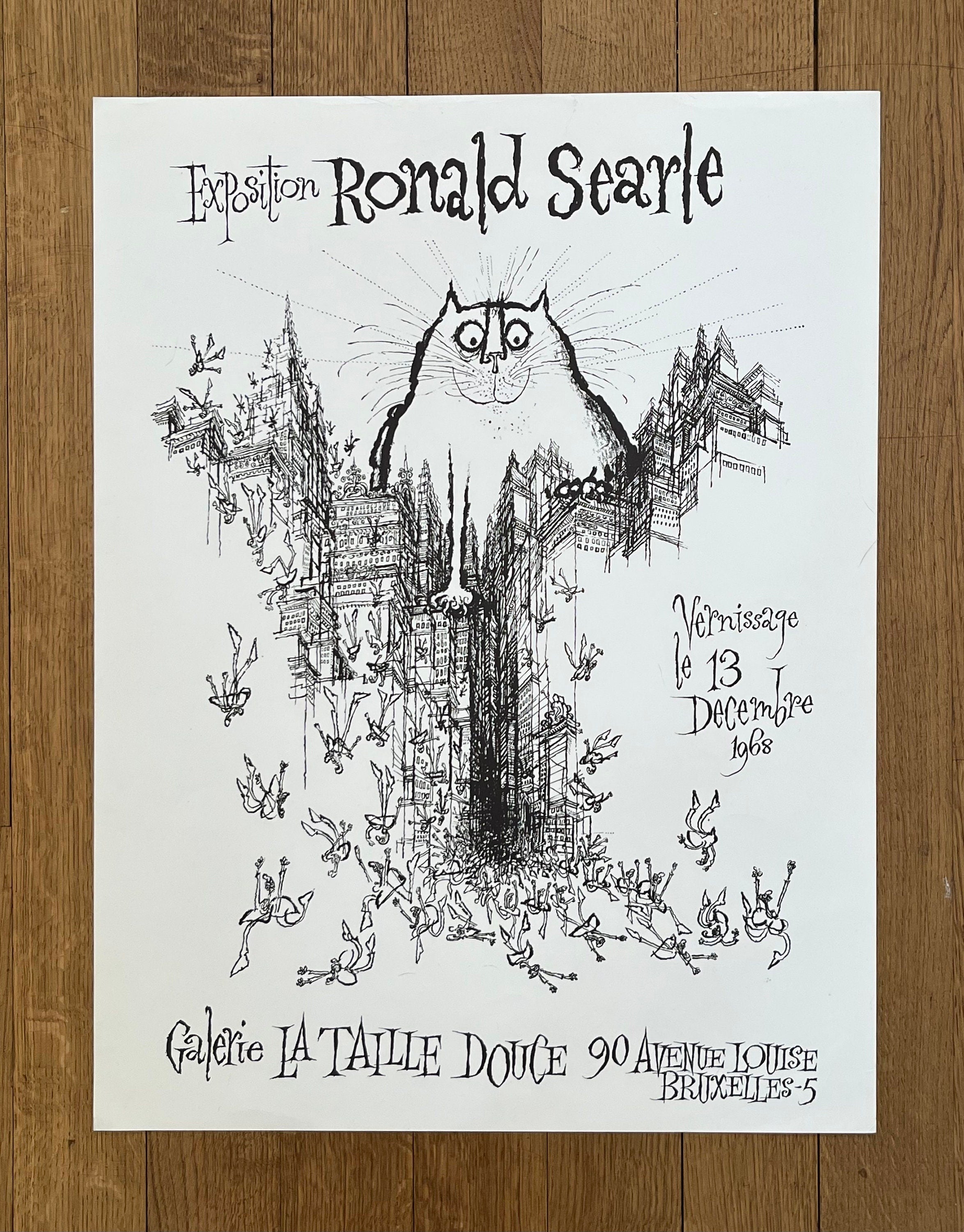 Ronald Searle Original-Kunstplakat – 50×66 cm