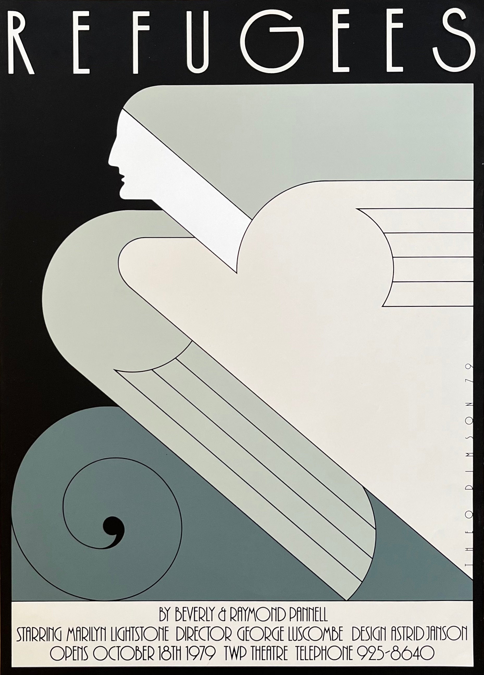 Theo Dimson Refugees Original-Kunstplakat - 20,1"×28,0" (51×71cm)