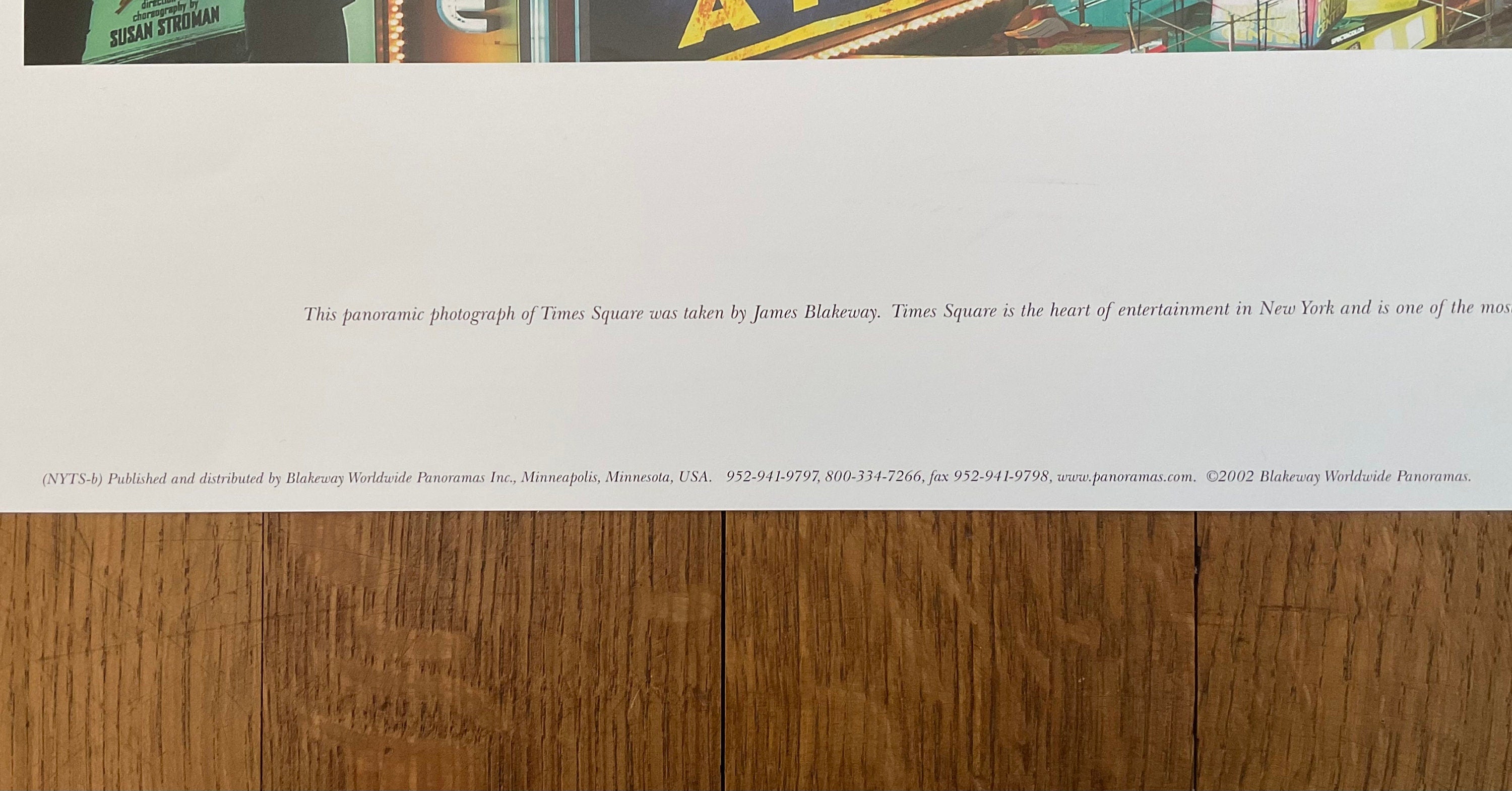 James Blakeway original photography poster - 40.0"×13.6" (101.5×34.5cm)