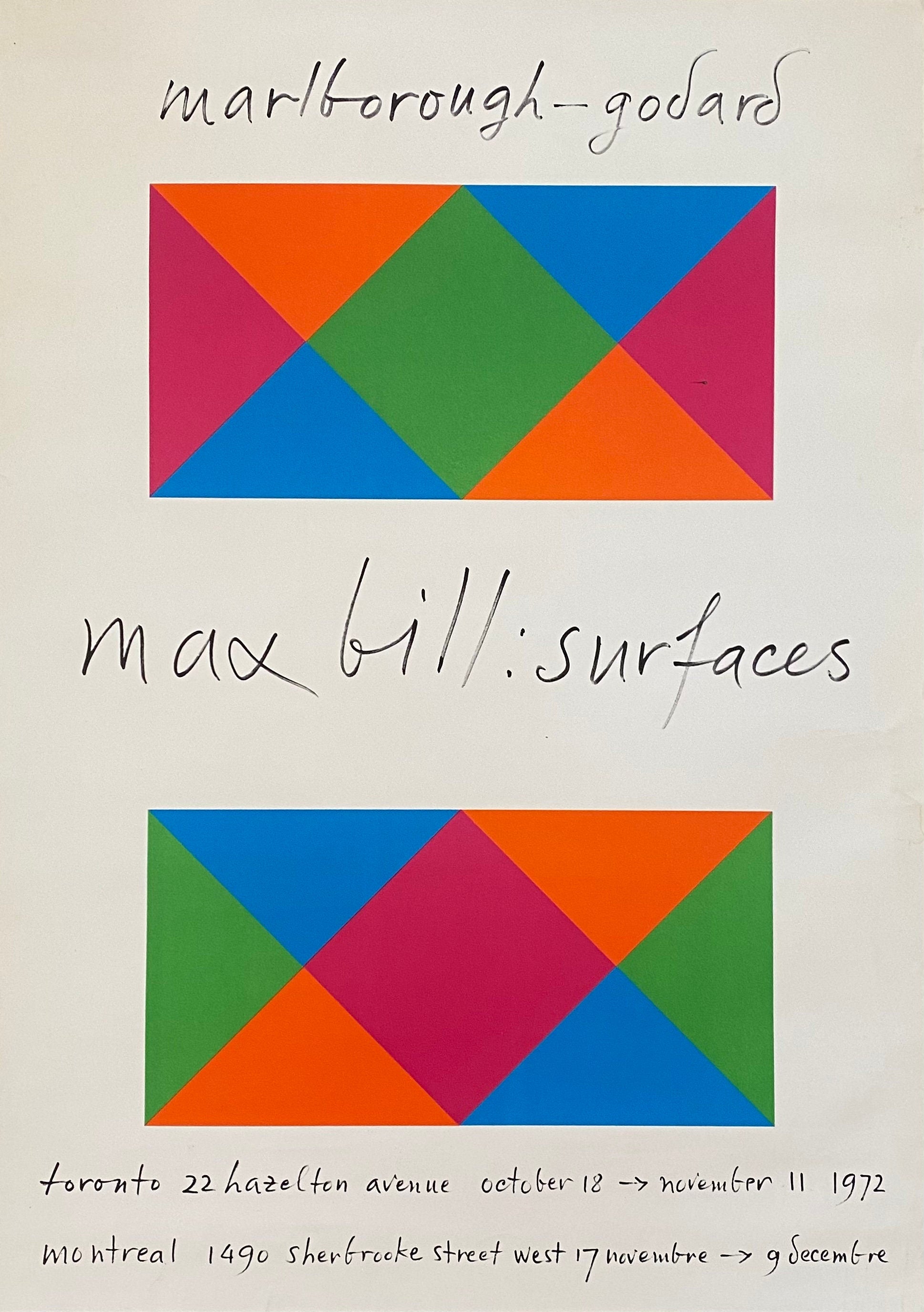 Max Bill Original-Kunstplakat – 60 × 83,5 cm