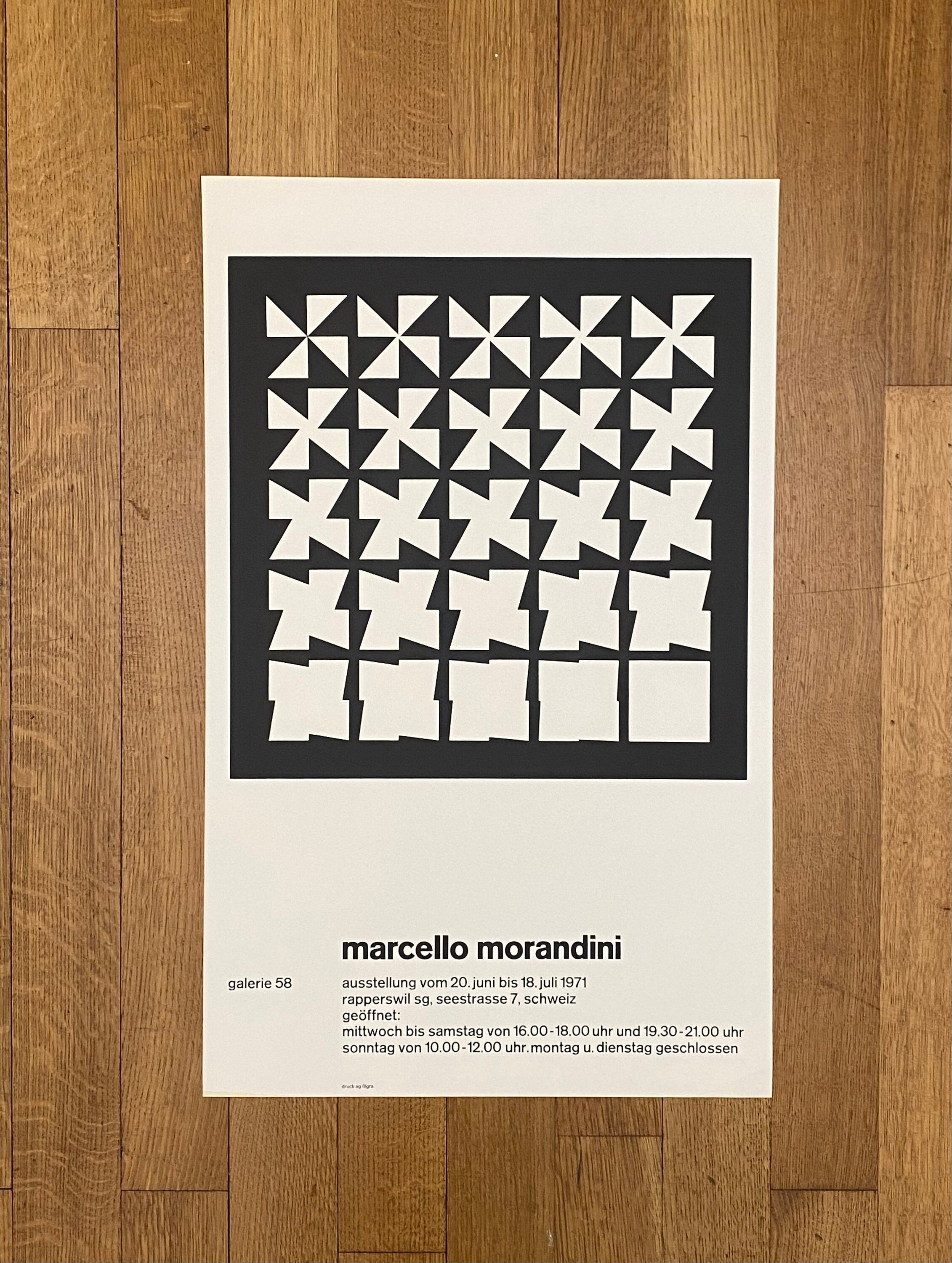 Marcello Morandini Original Kunstplakat – 45 × 72 cm