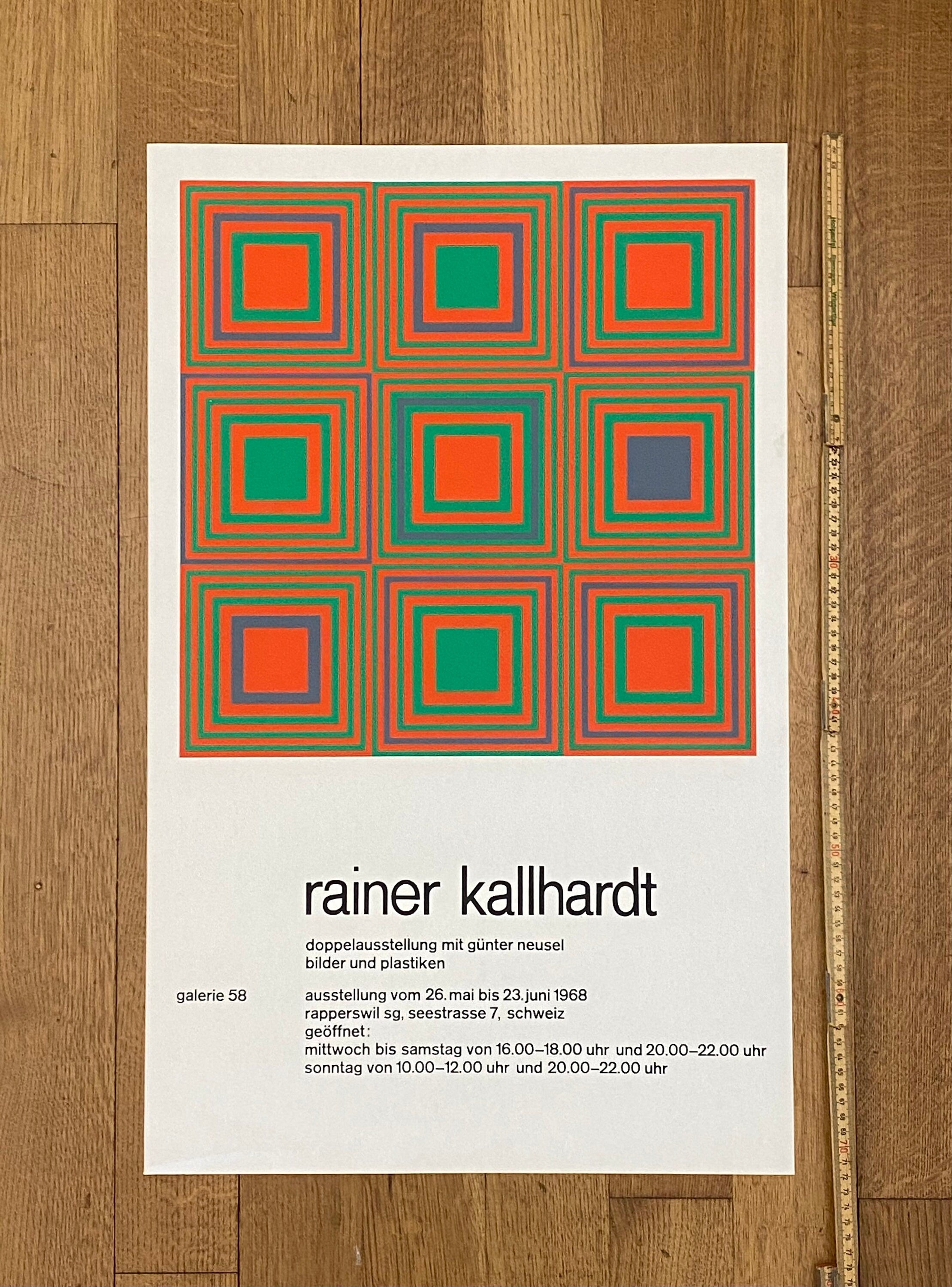 Reiner Kallhardt Original-Kunstposter – 45 × 72 cm
