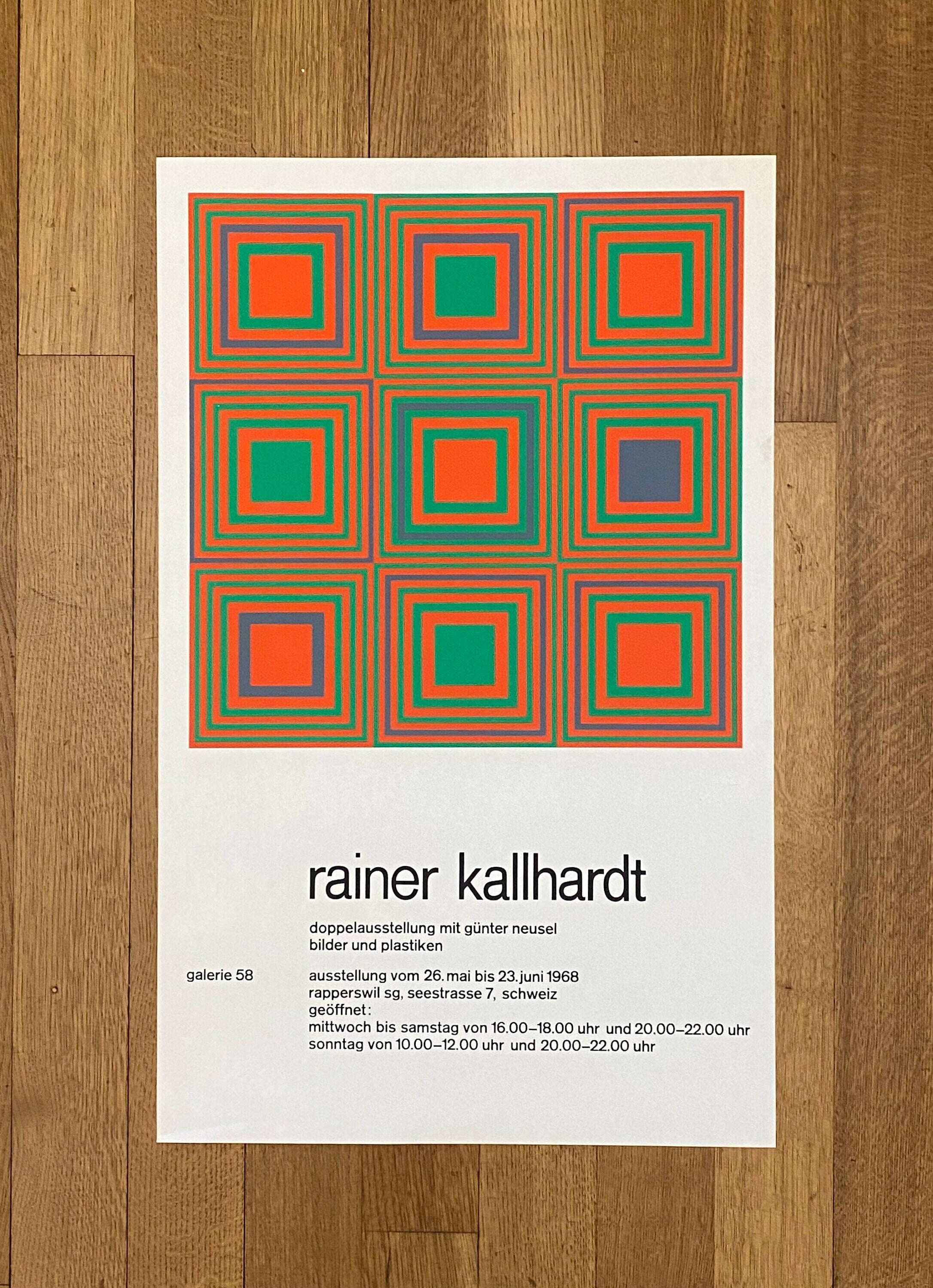 Reiner Kallhardt Original-Kunstposter – 45 × 72 cm