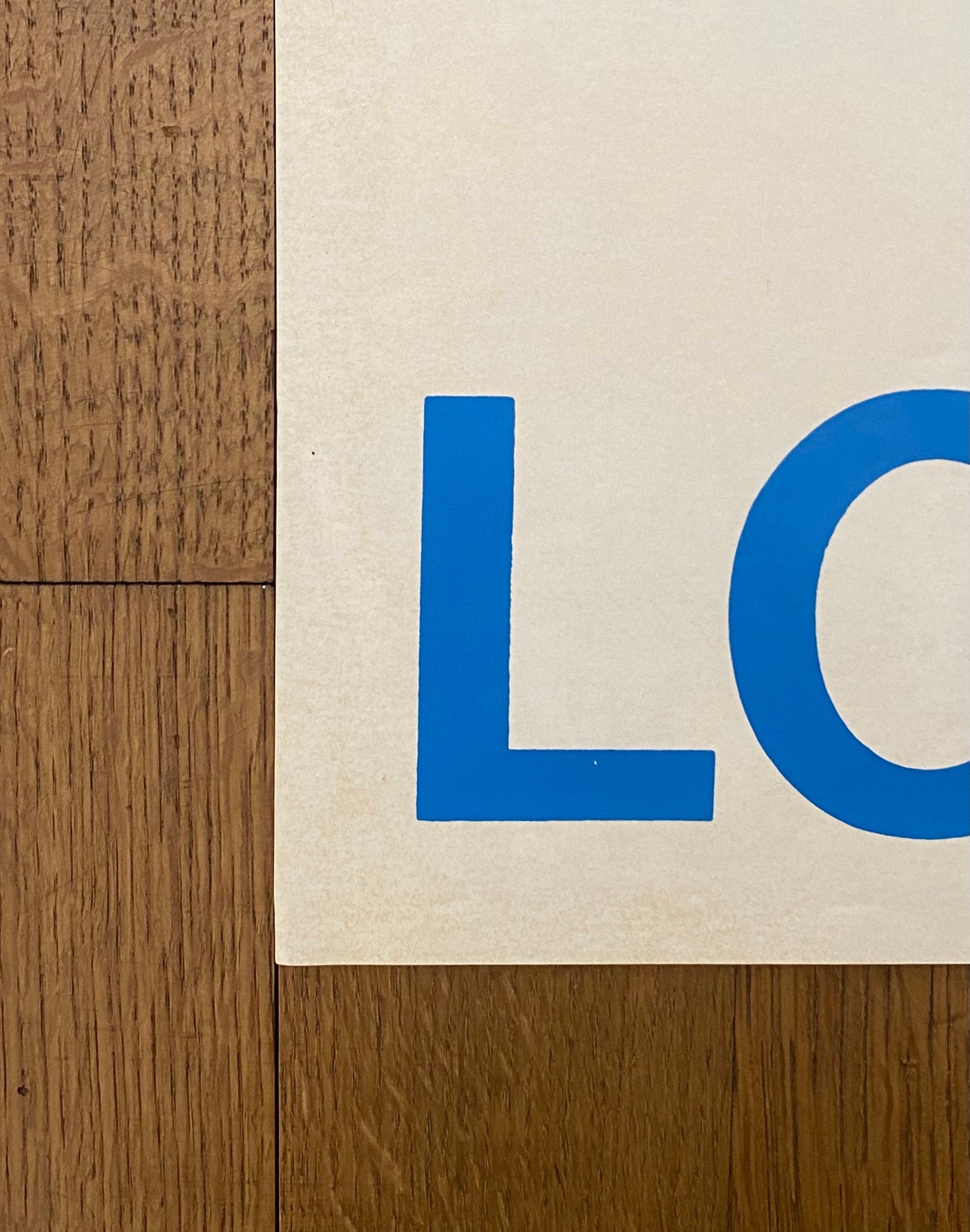 Robert Indiana "Love" Originalkunstplakat - 24.4"×33.7" (62×85.5cm)