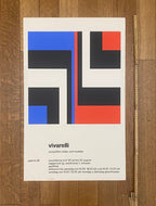 Carlo Vivarelli original art poster - 17.7"×28.3" (45×72cm)