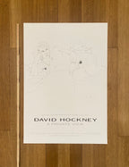 David Hockney original exhibition poster used - 23.6"×33.9" (60×86cm)