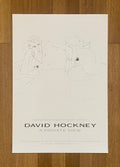 David Hockney original exhibition poster used - 23.6"×33.9" (60×86cm)