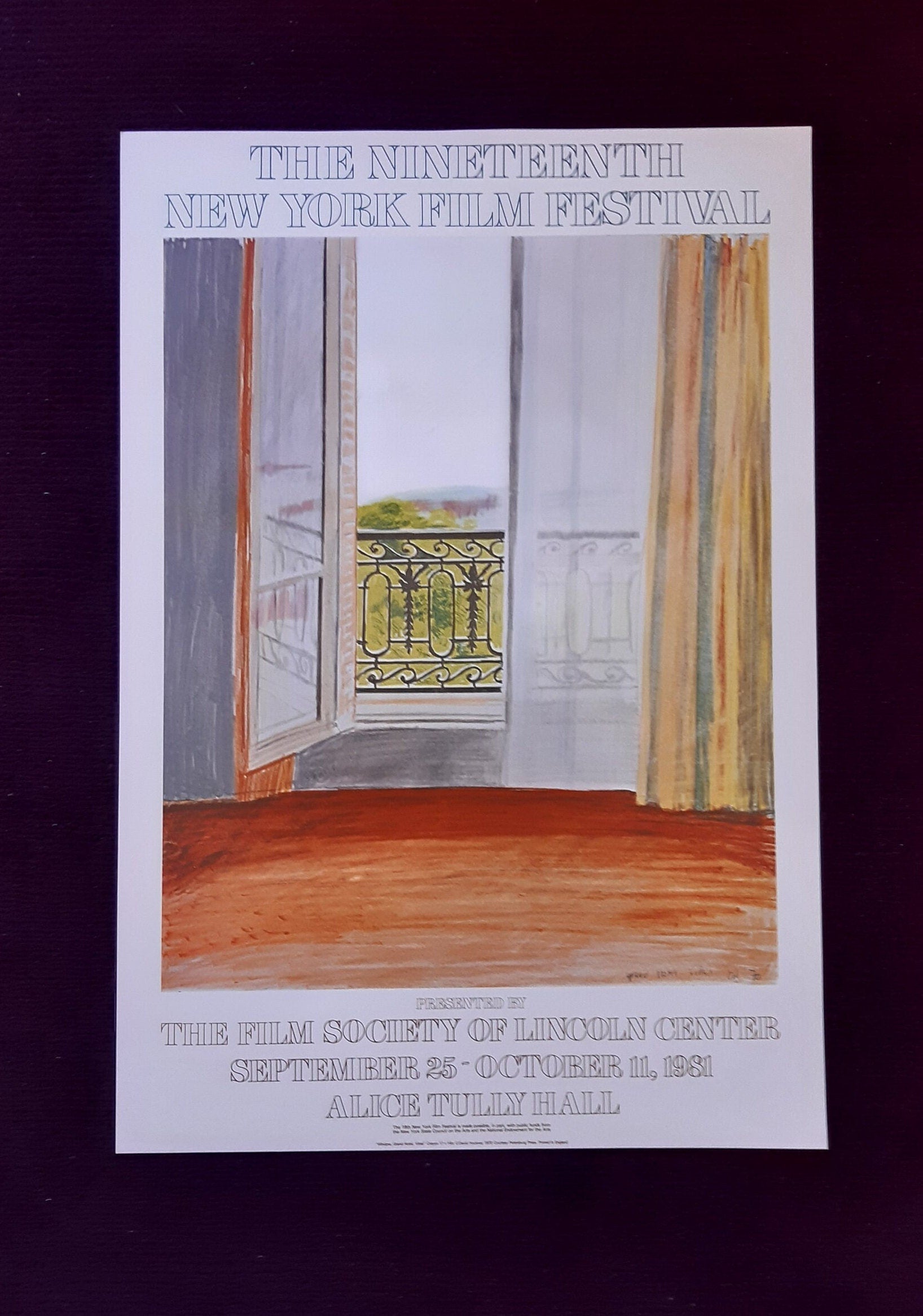 David Hockney original art poster - 26.9"×39.1" (68.3×99.3cm)