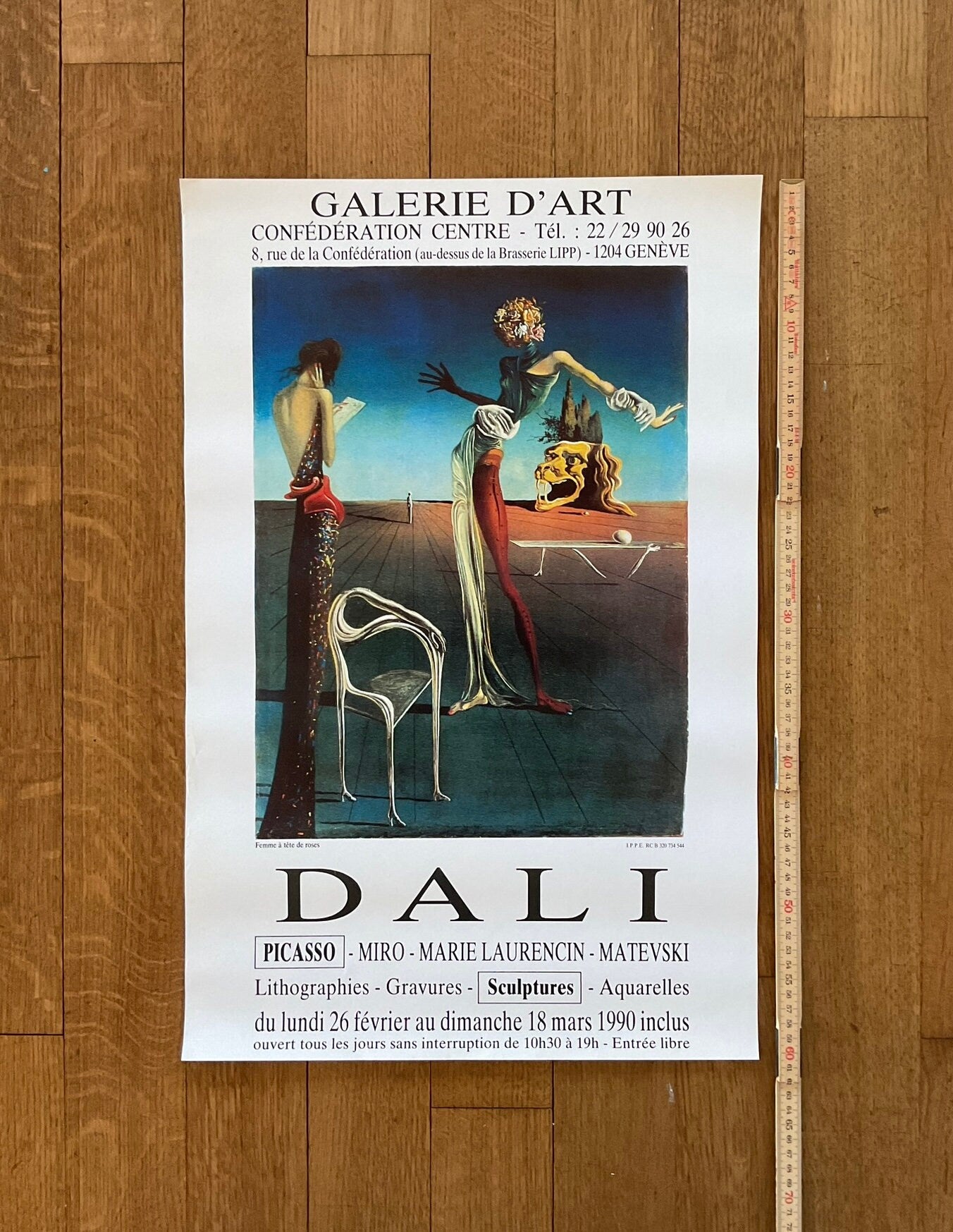 Salvador Dalí Original-Kunstposter – 40×61cm