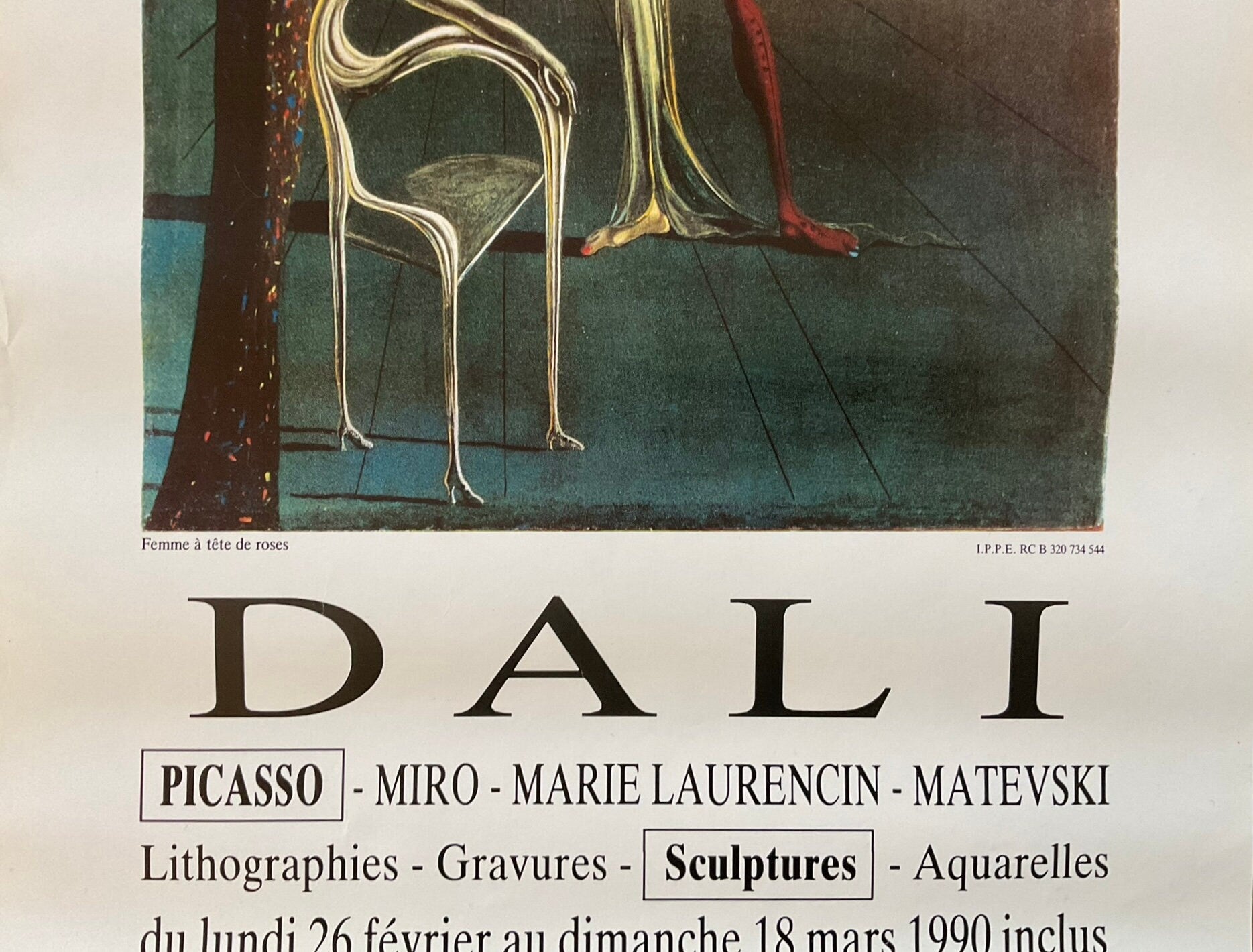 Salvador Dalí Original-Kunstposter – 40×61cm