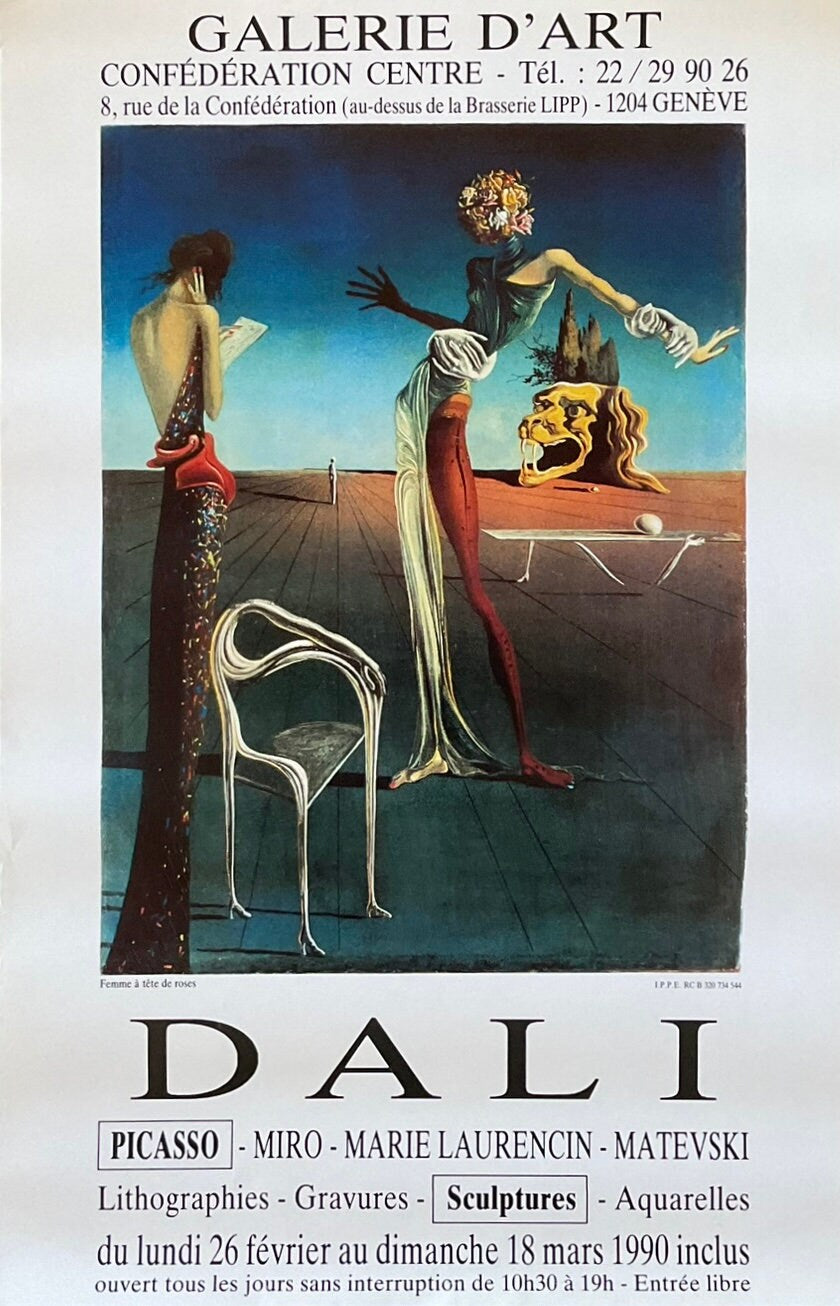 Salvador Dalí Original-Kunstposter – 40×61cm