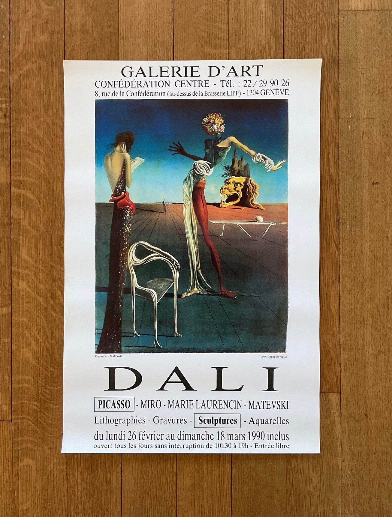 Salvador Dalí Original-Kunstposter – 40×61cm