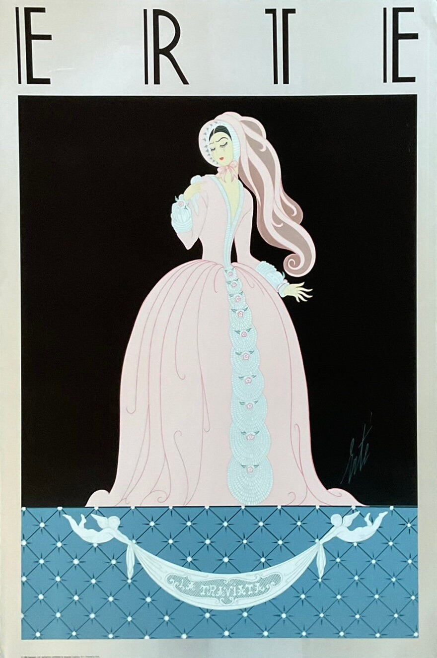 Erte original art poster - 20.1"×29.9" (51×76cm)