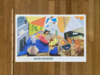 David Hockney original exhibition poster used - 41.9"×28.0" (106.5×71cm)