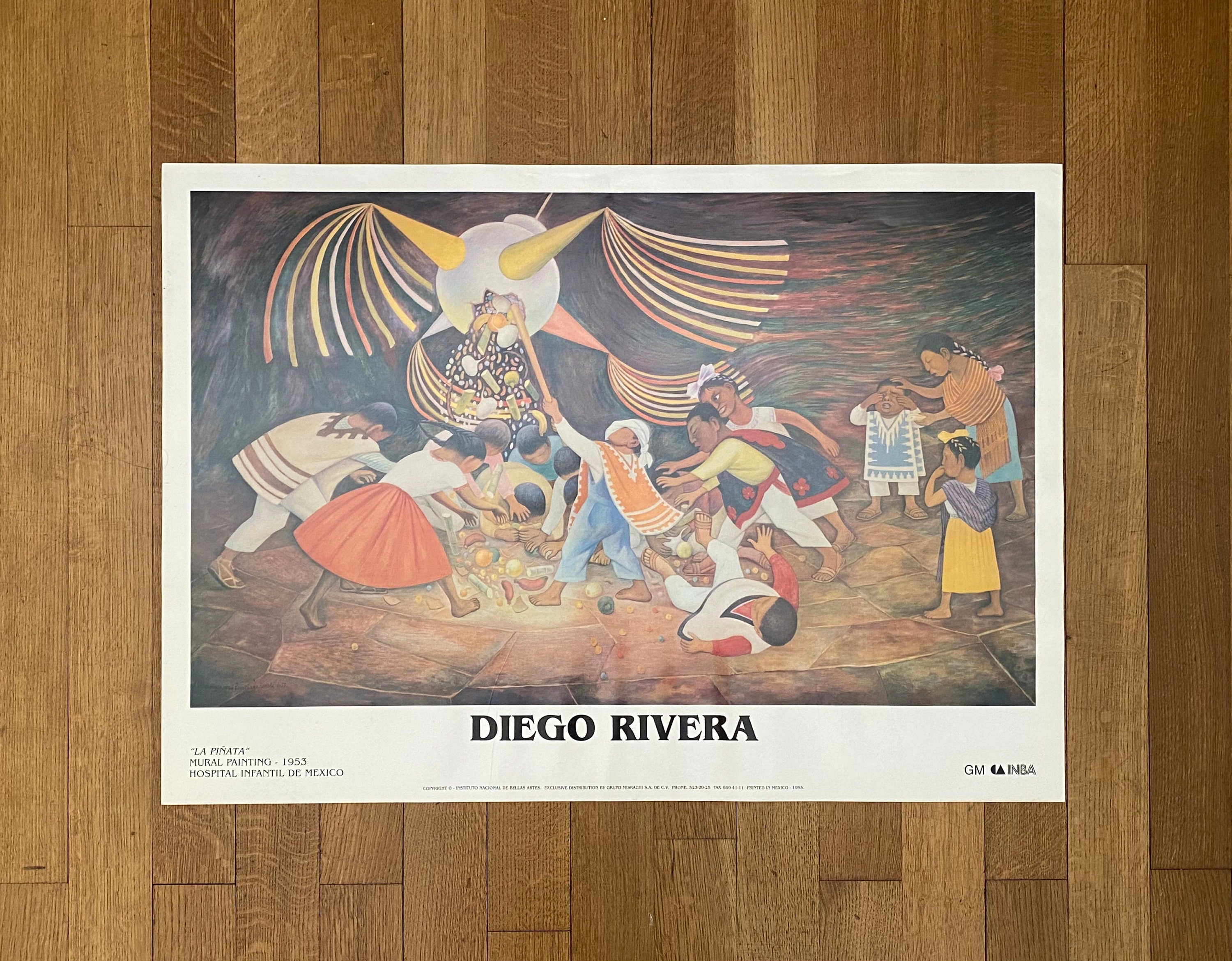 Diego Rivera Kunstausstellungsposter – 92,5×65,5cm (36.4"×25.8")
