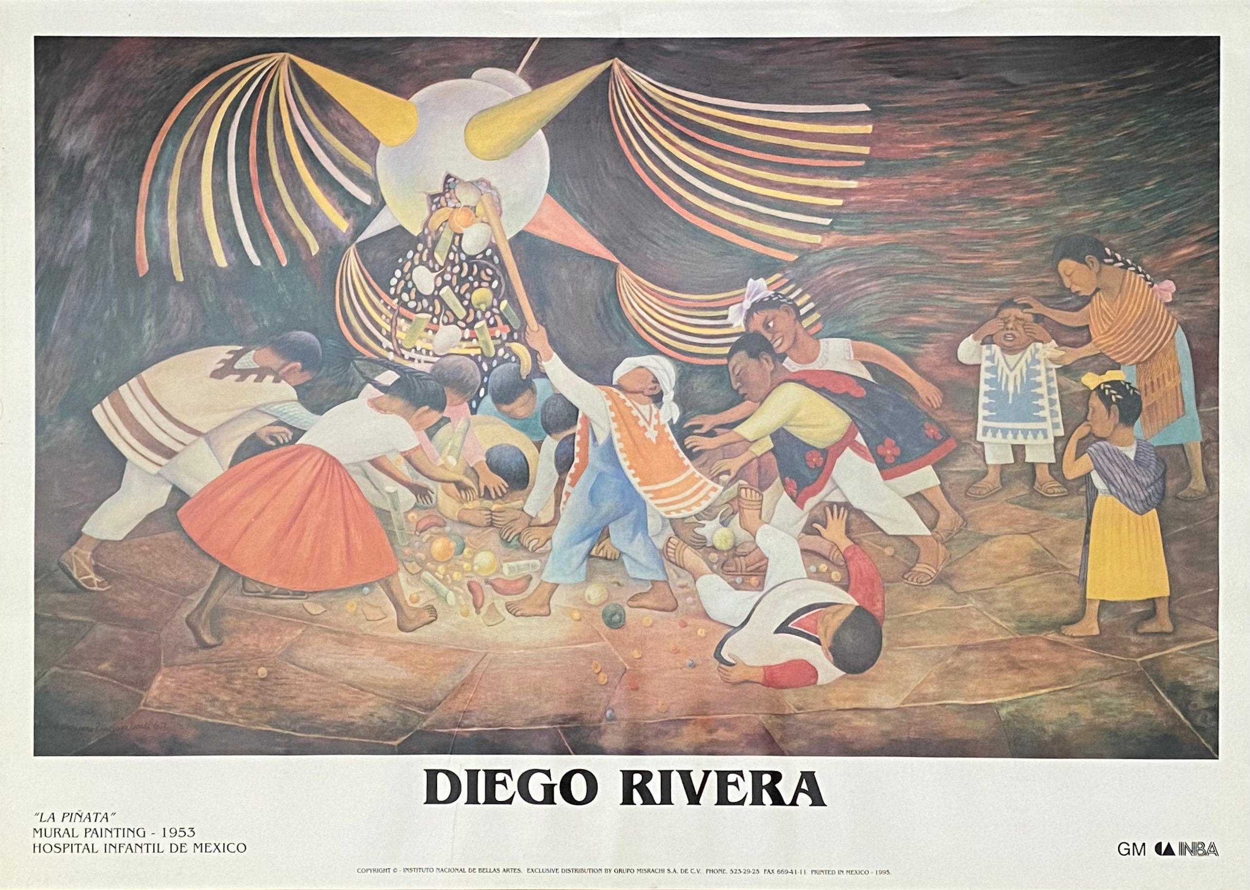 Diego Rivera Kunstausstellungsposter – 92,5×65,5cm (36.4"×25.8")