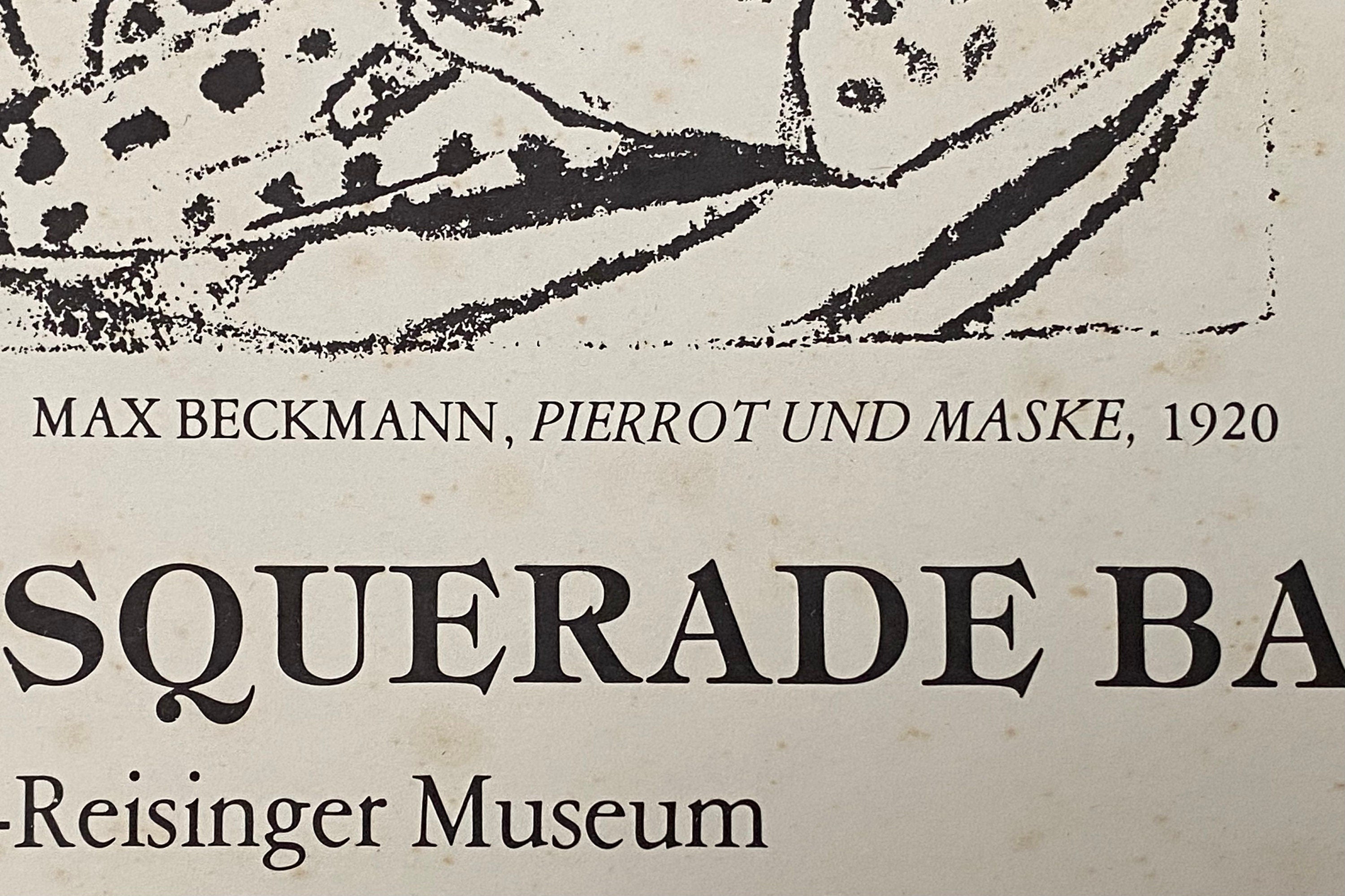 Max Beckmann art exhibition poster - 14.2"×20.1" (36×51cm)