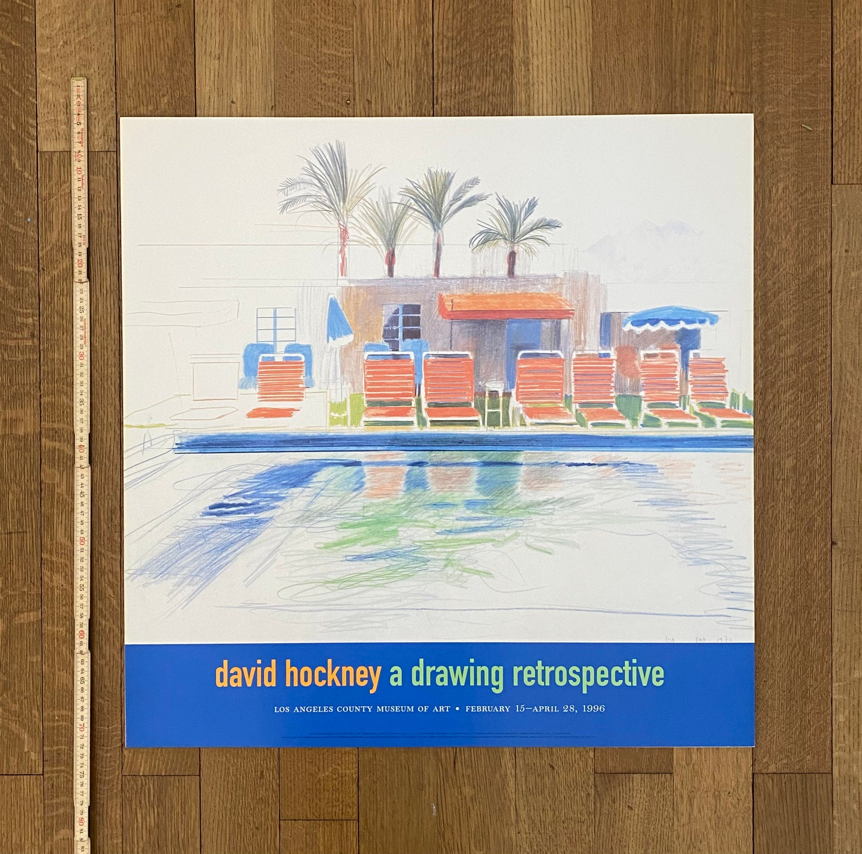 David Hockney original exhibition poster - 26.8"×26.8" (68×68cm)