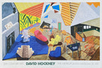 David Hockney original exhibition poster used - 41.9"×28.0" (106.5×71cm)
