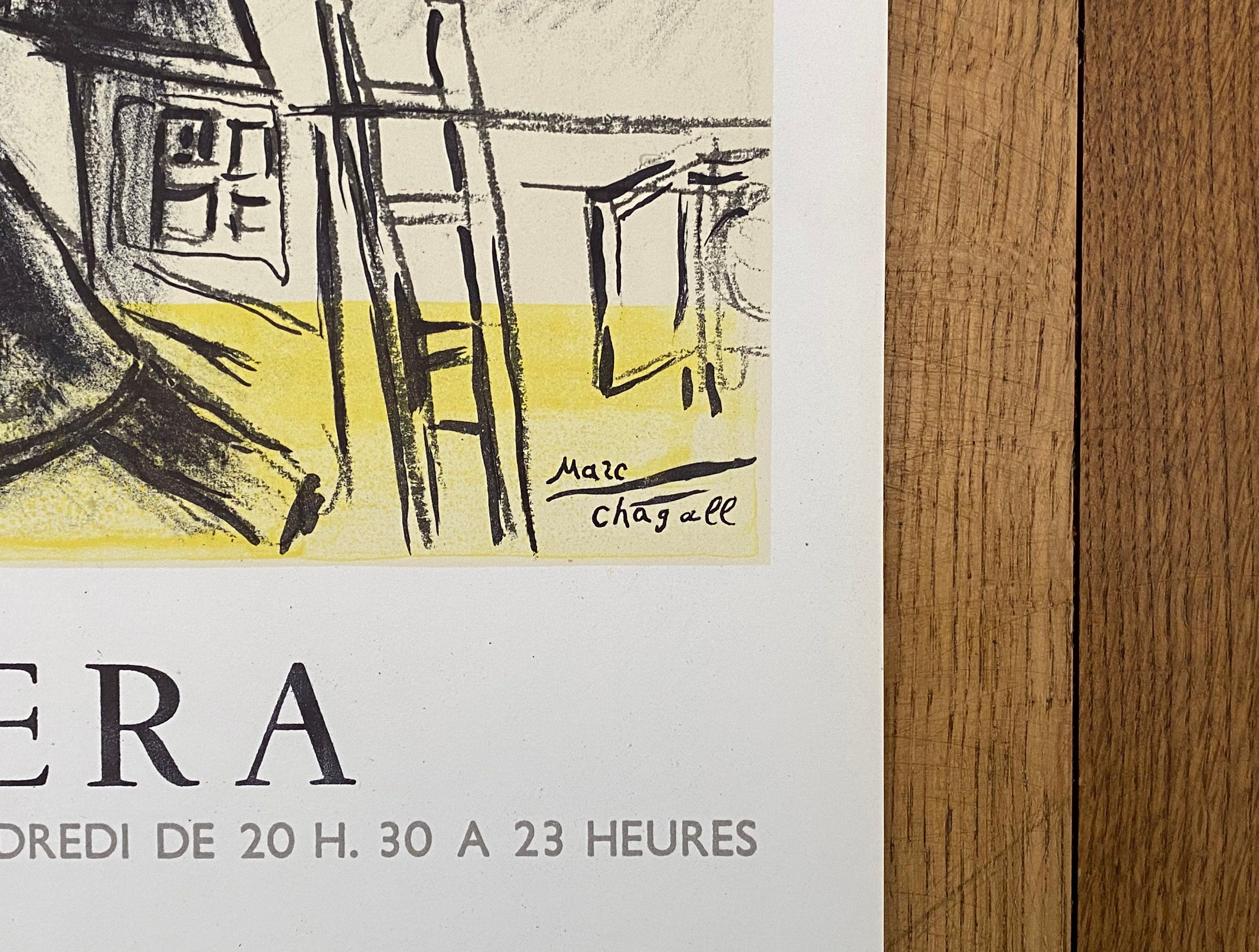 Marc Chagall original art poster - 20.3"×29.5" (51.5×75cm)