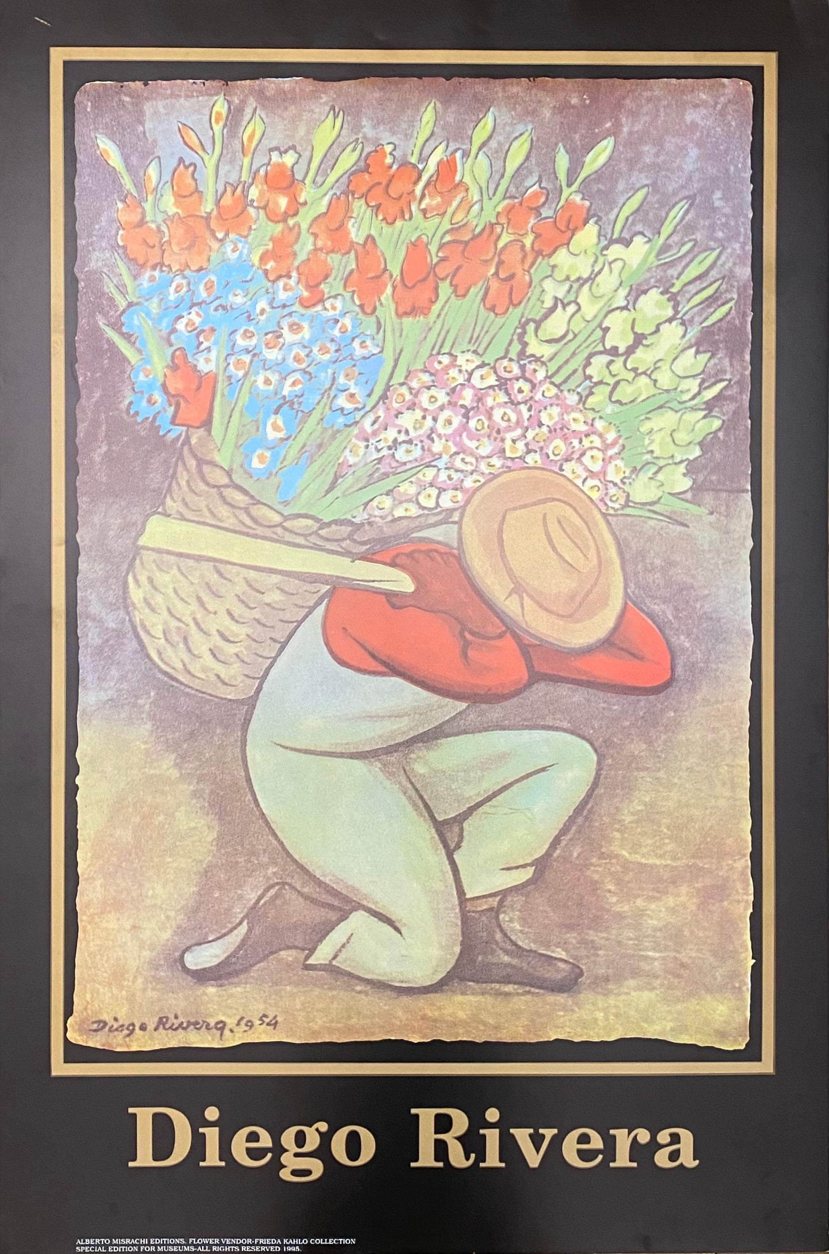 Diego Rivera Originalkunstplakat – 58,5 × 88 cm (23,0″ × 34,6″)