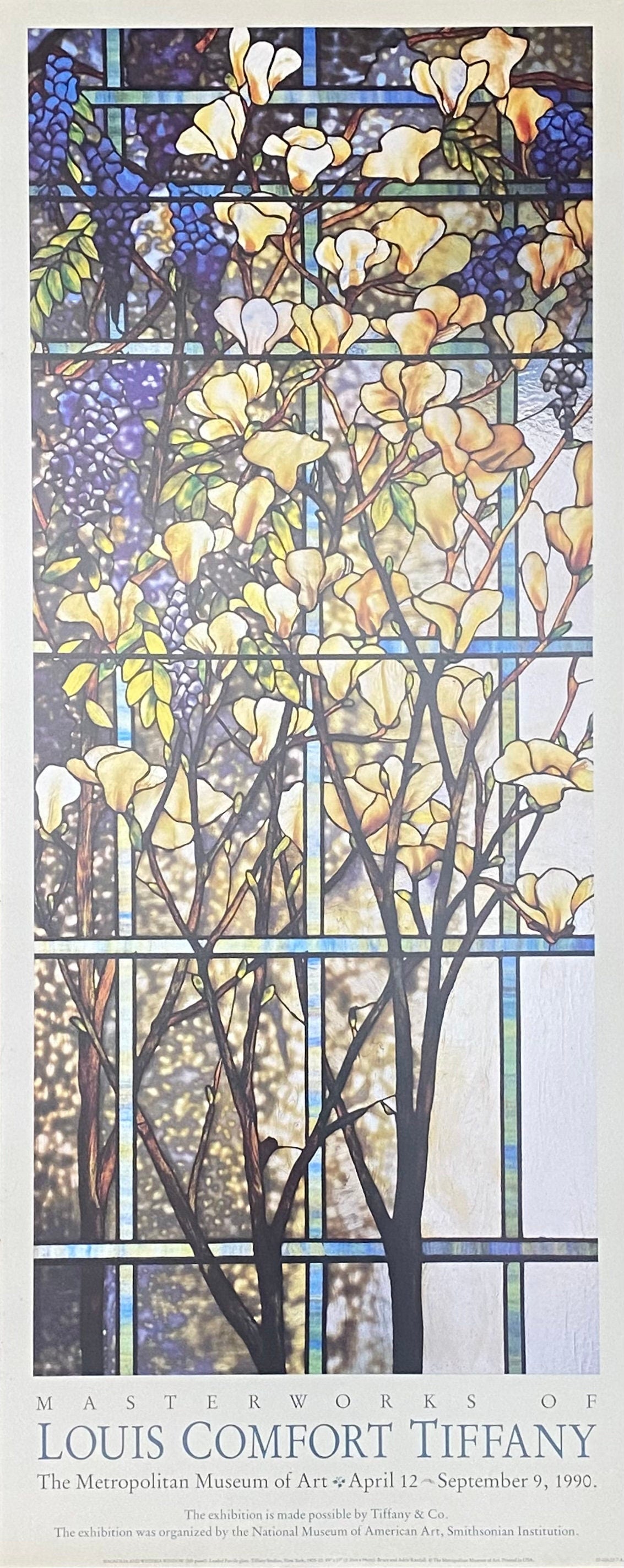 Louis Comfort Tiffany Original-Kunstdruckposter – 43 × 106,5 cm